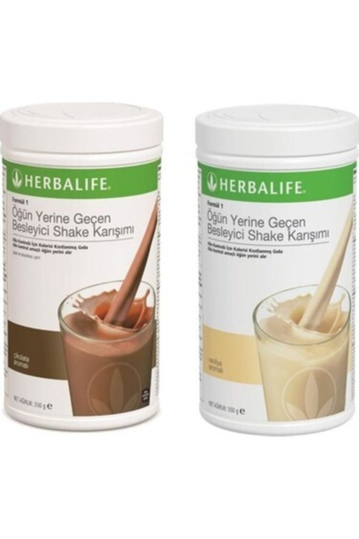 Herbalife Formül 1 Öğün Yerine Geçen Besleyici Shake Karışımı Çikolata + Vanilya 550 gr