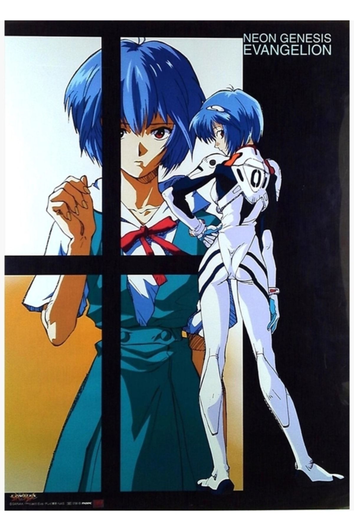Universal Neon Genesis Evangelion Rei Ayanami Tablo Ahşap Poster Dekoratif