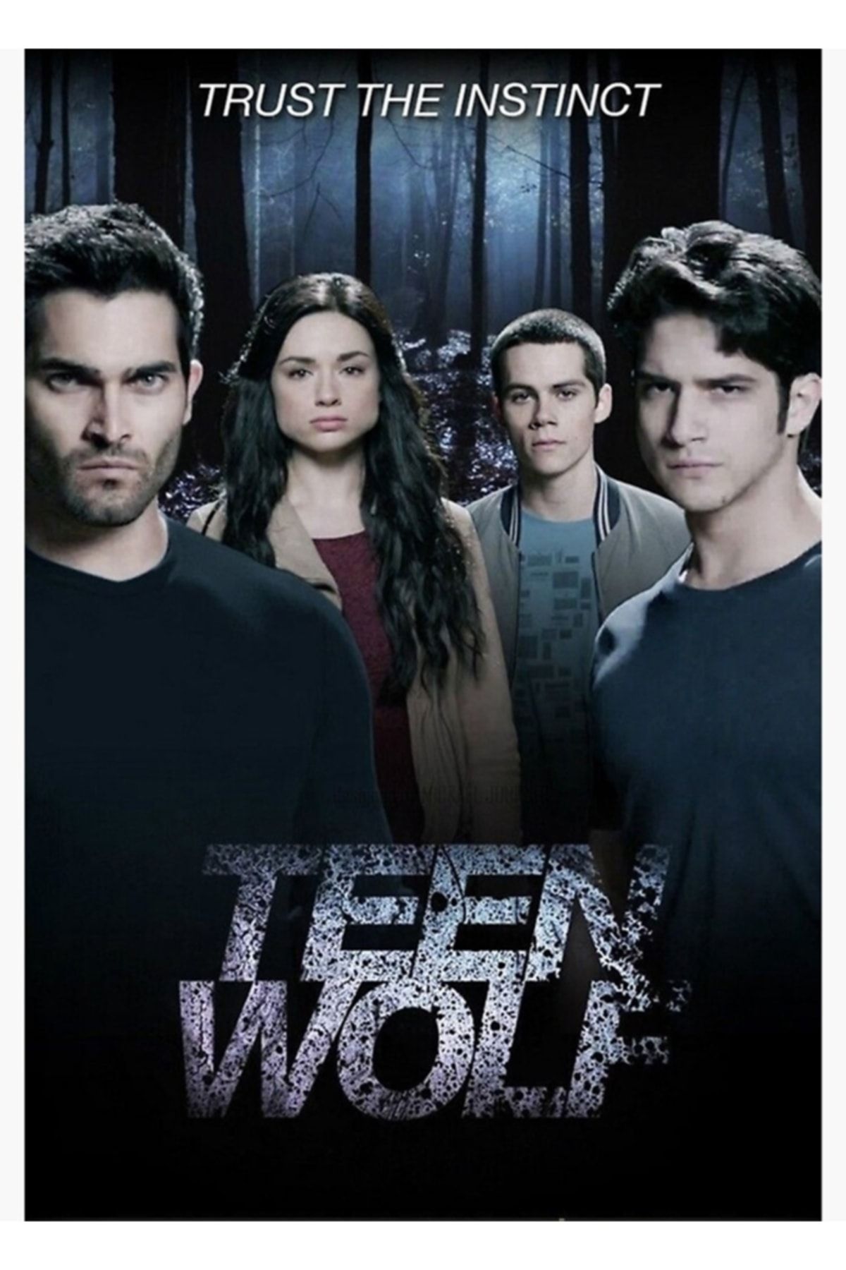 Universal Teen Wolf Dökümü Tablo Ahşap Poster Dekoratif