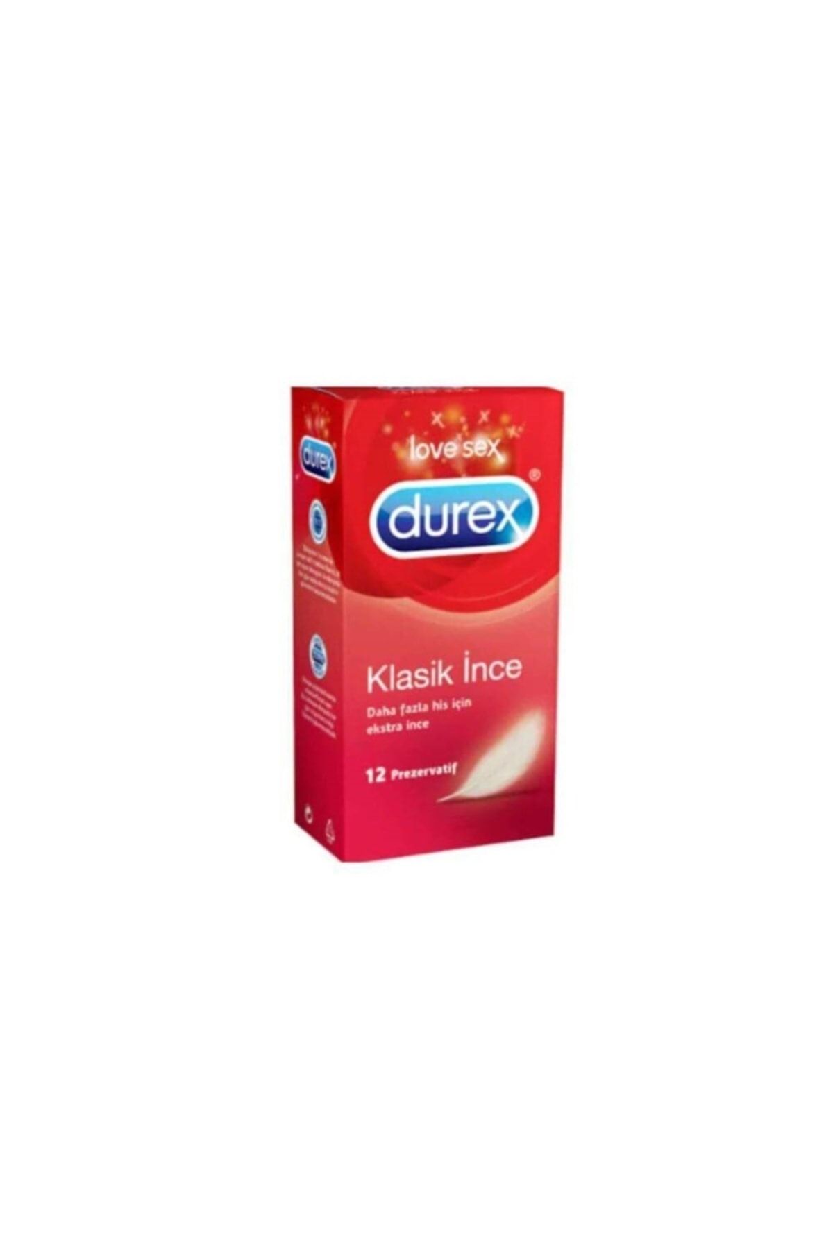 Durex Klasik Ince Prezervatif 12'li