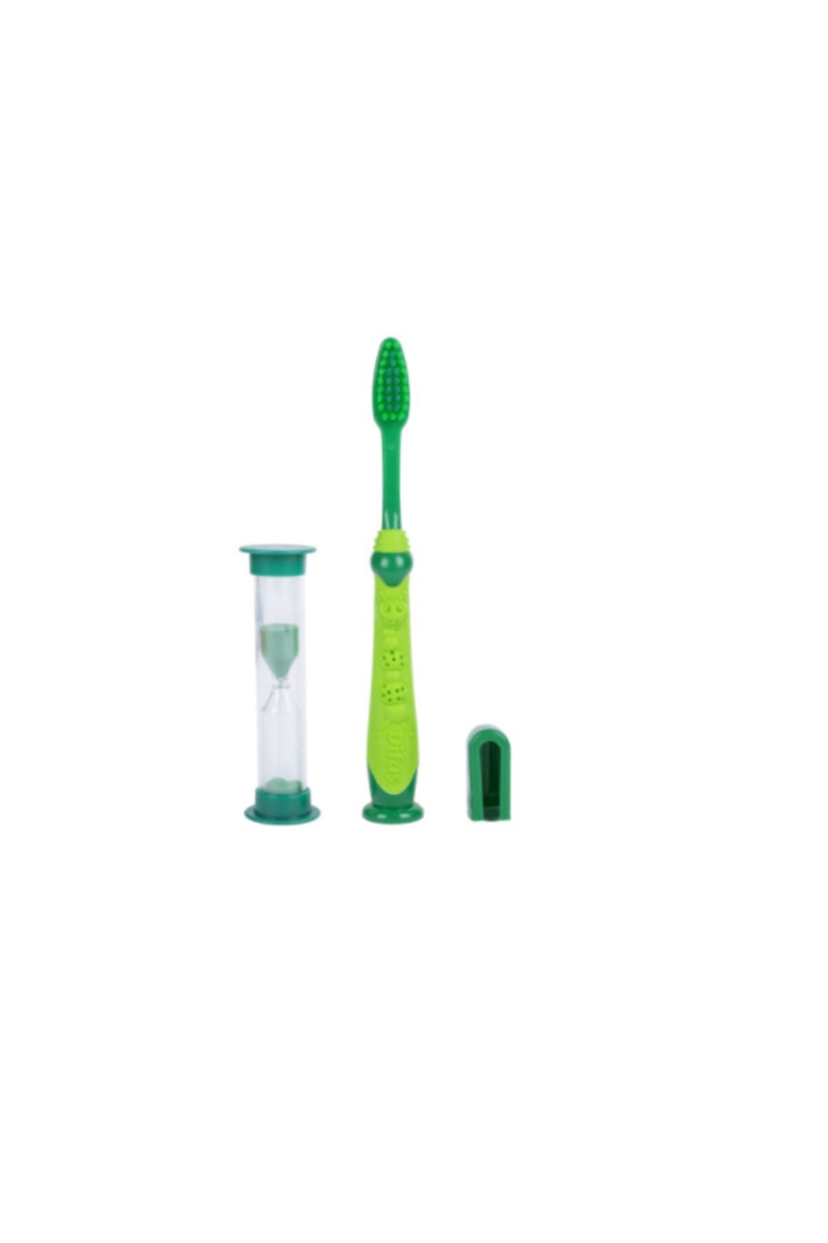 Difaş Frıendly Çocuk Diş Fırçası Yeşil Kum Saatli