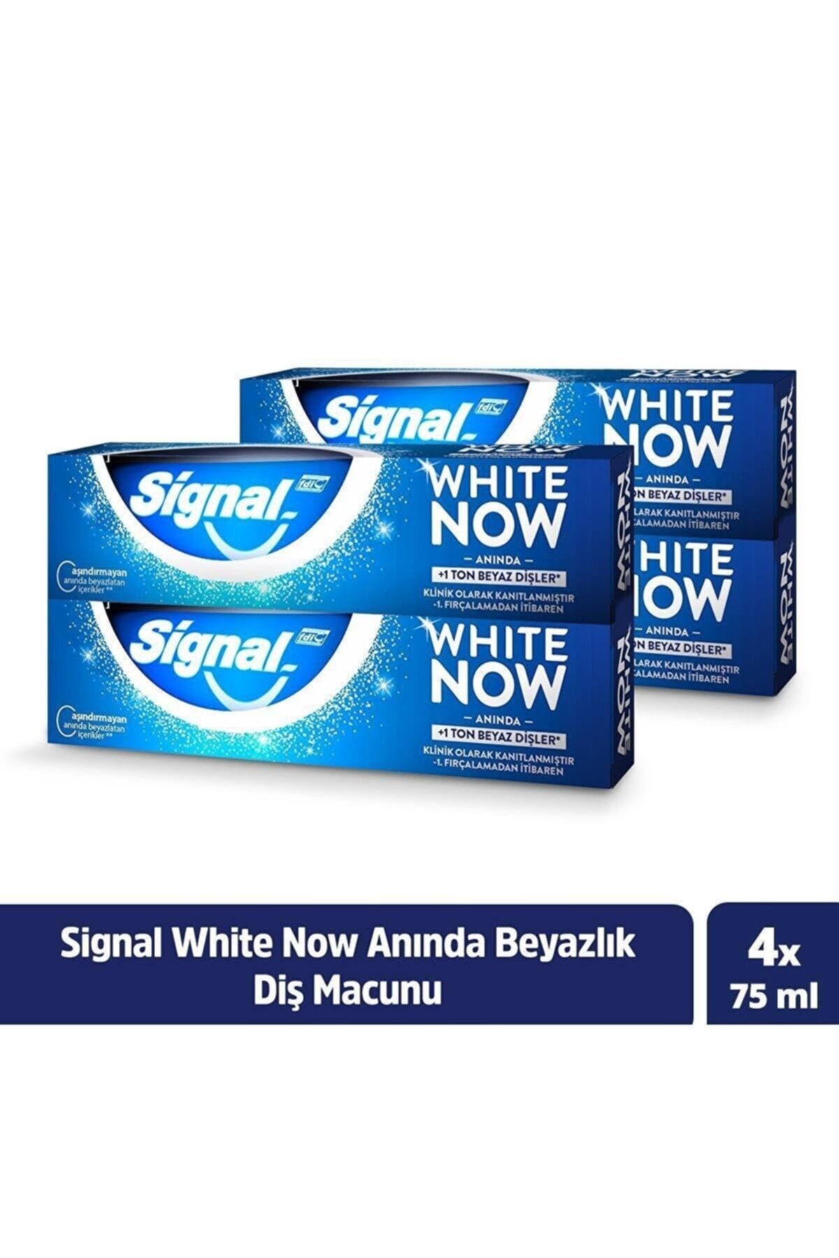 Signal White Now Anında Beyazlık Diş Macunu 75 Ml X4 Set.uni.1125