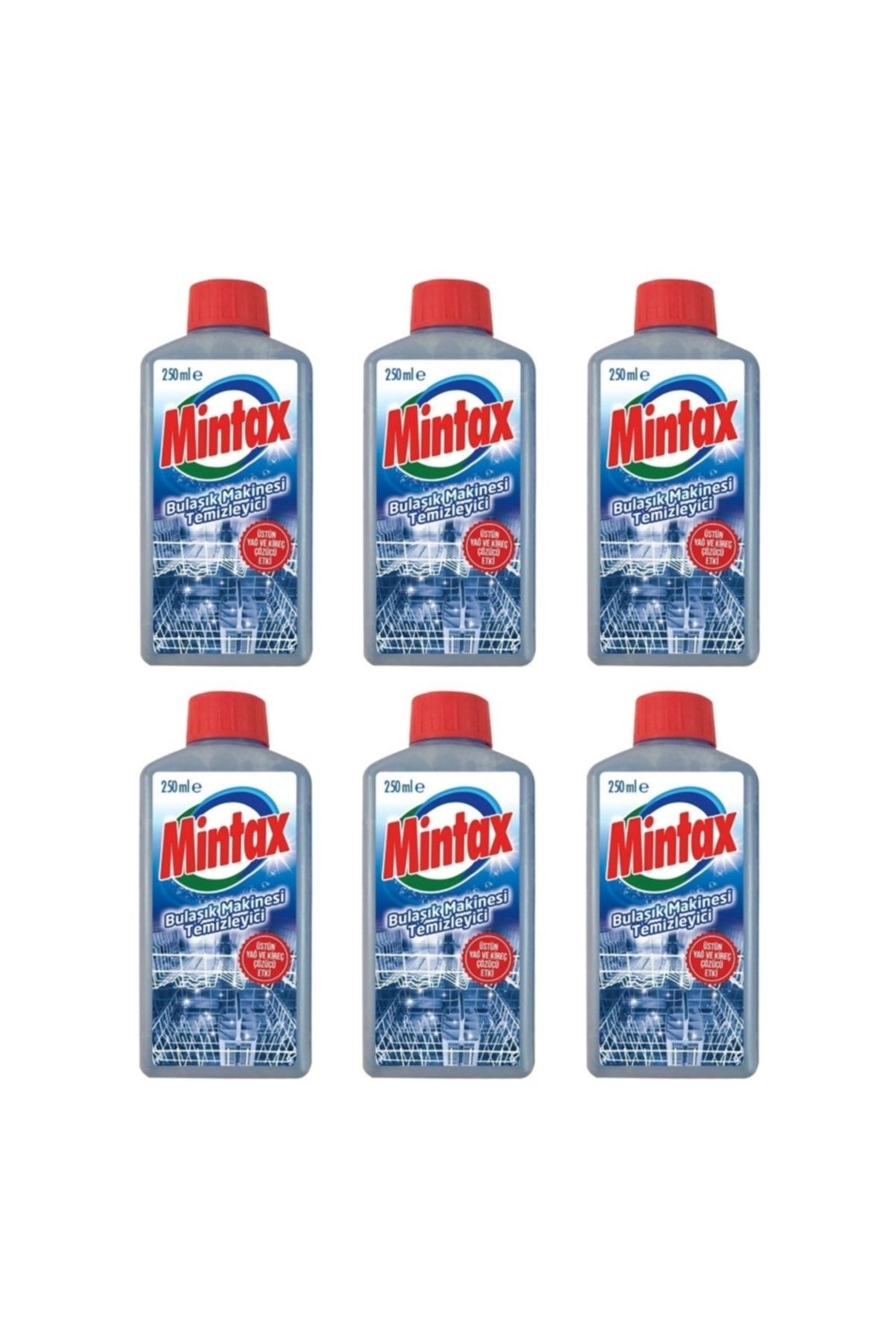 Mintax Bulaşık Makinesi Temizleyici 250 ml X6