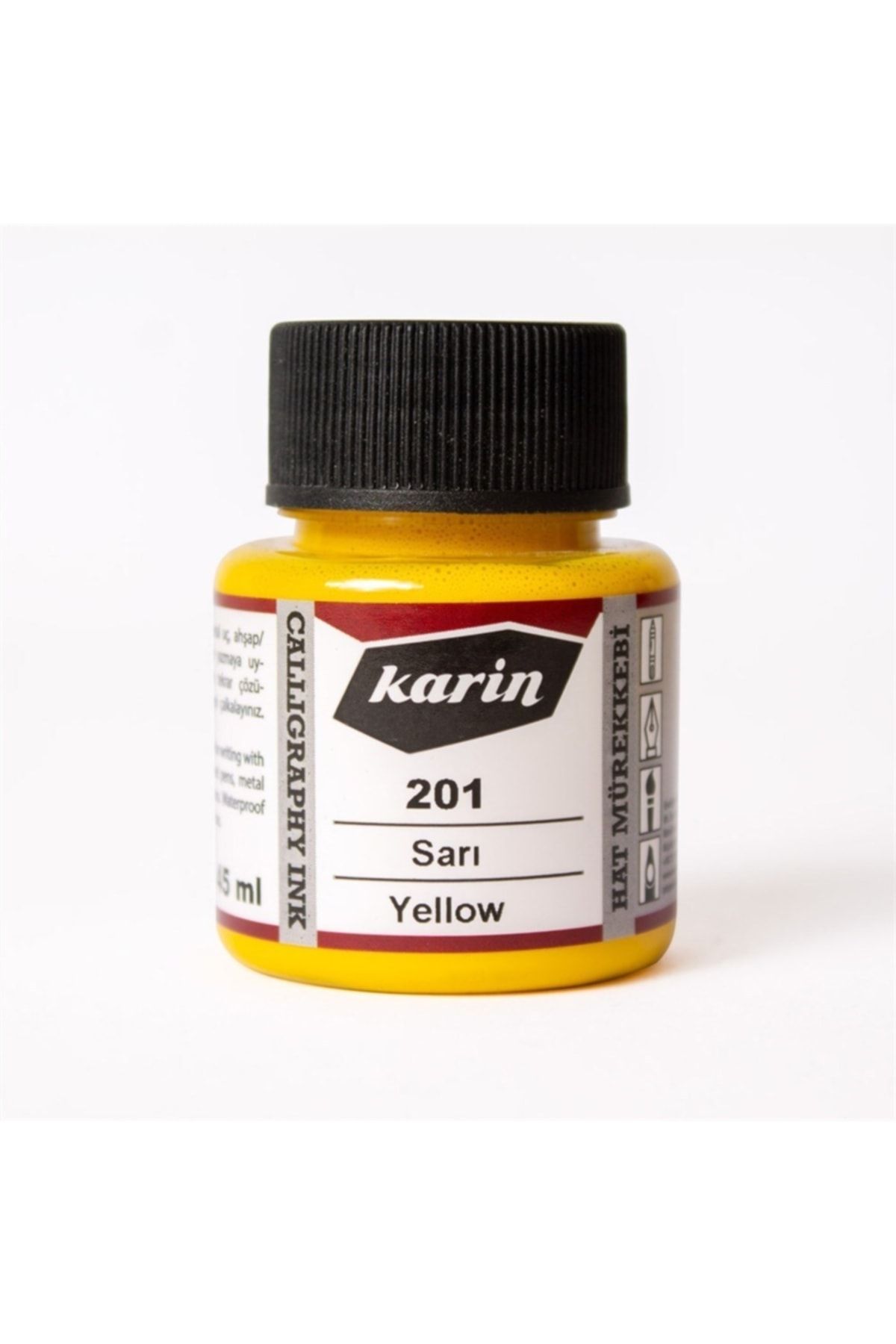 Karin Hat Mürekkebi N:201 Sarı 45ml
