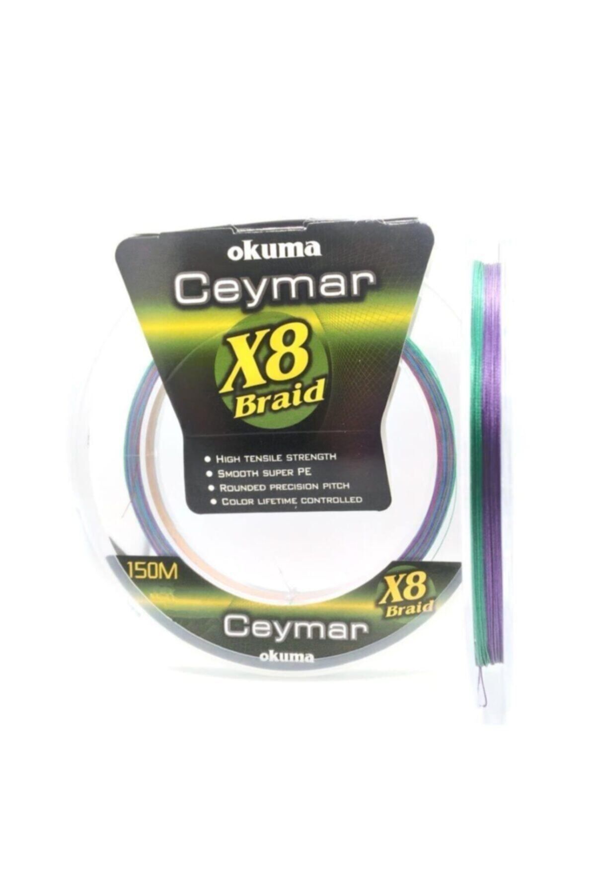 Okuma Ceymar Braid Line Multicolor X8 Olta Misinası 150Mt