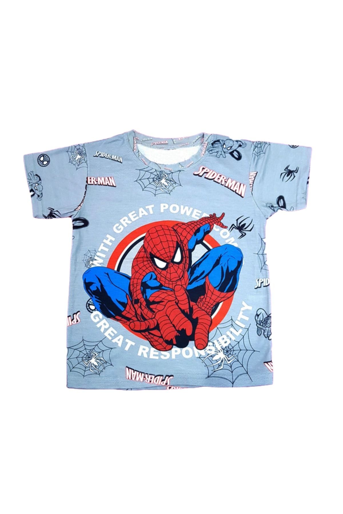 Spiderman Baskılı Çocuk Tişört