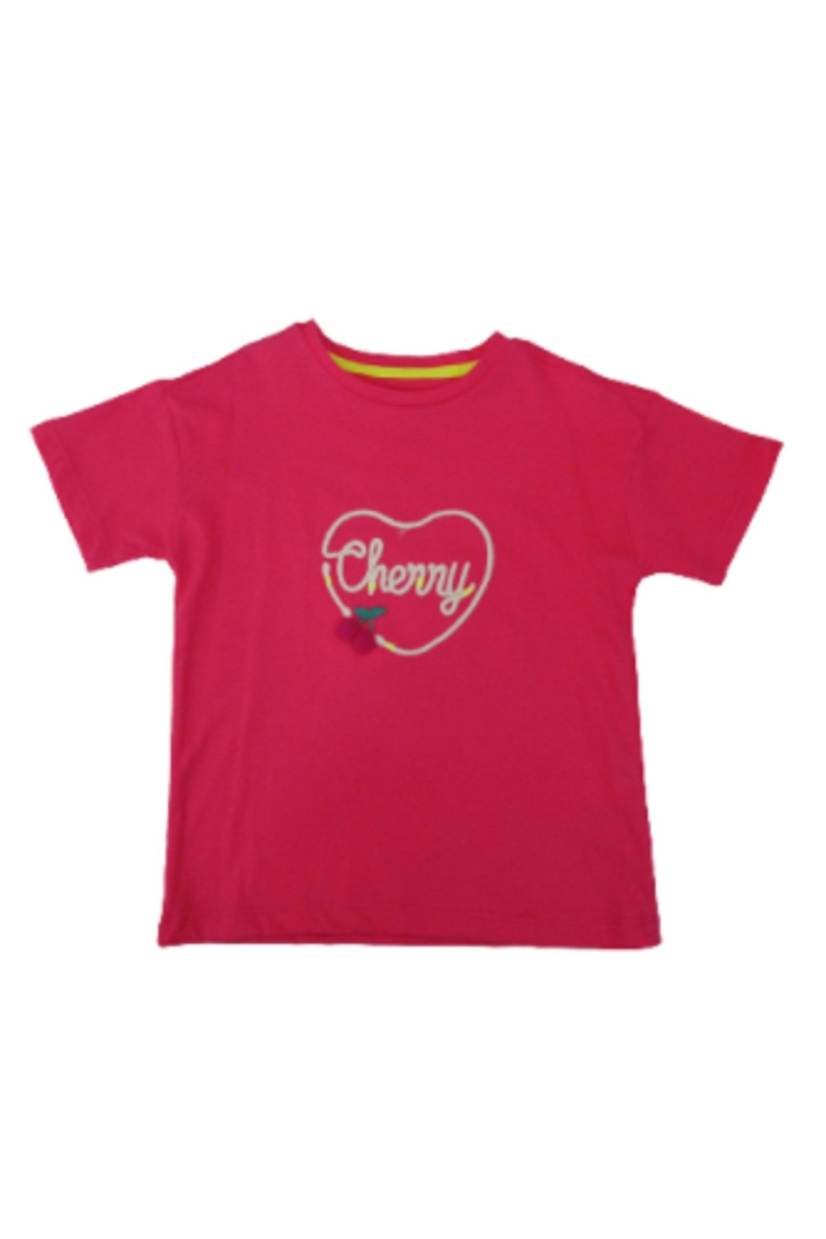 Divonette Kız Çocuk Pembe Cherry T-shirt