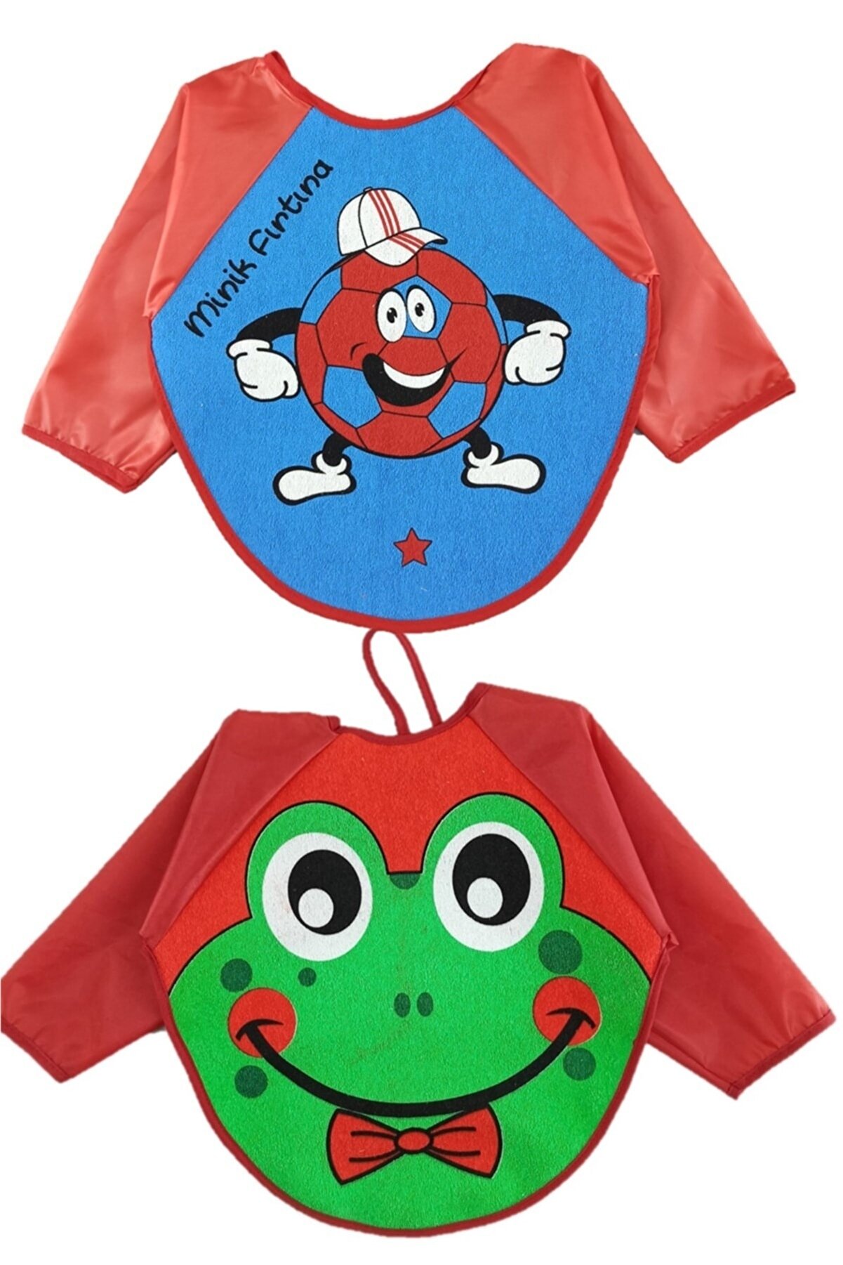 dubi baby Trabzon Minik Fırtına Kurbağa Desen Bebek Mama Önlüğü 624 Ay