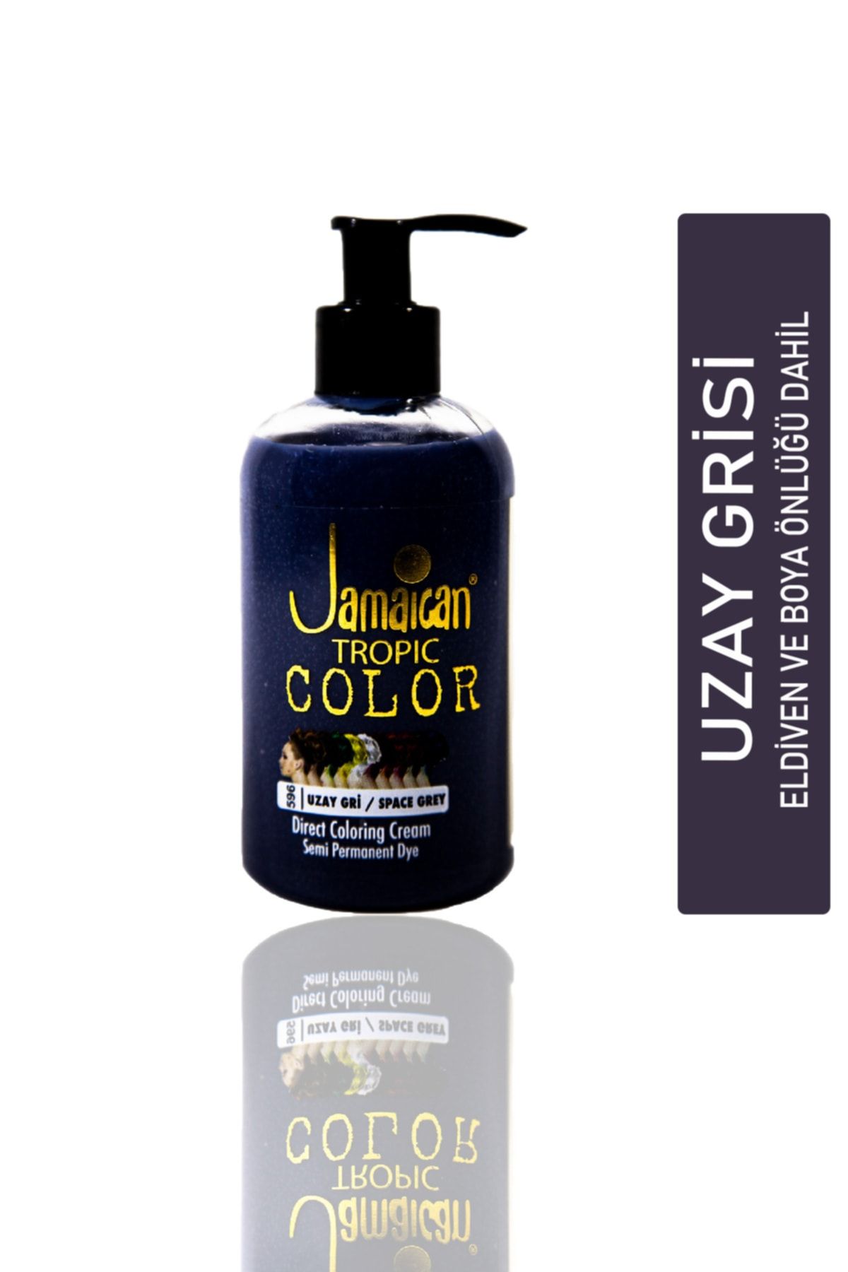 Jamaican Jean's Color Saç Boya Önlük Ve Eldivenli Uzay Grisi Hedepa1055
