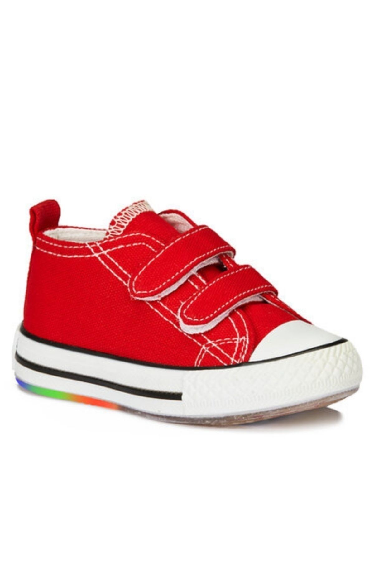Vicco Pino Kız / Erkek Çocuk Işıklı Kırmızı Sneaker Bebe Patik Spor Ayakkabı