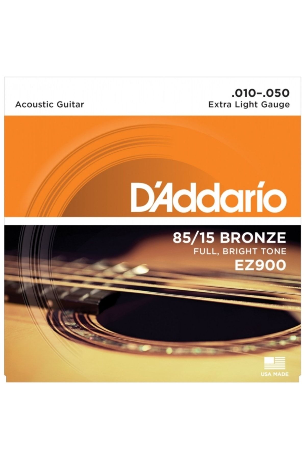 D'Addario Ez900 85/15 Bronze Akustik Gitar Teli (010-050)