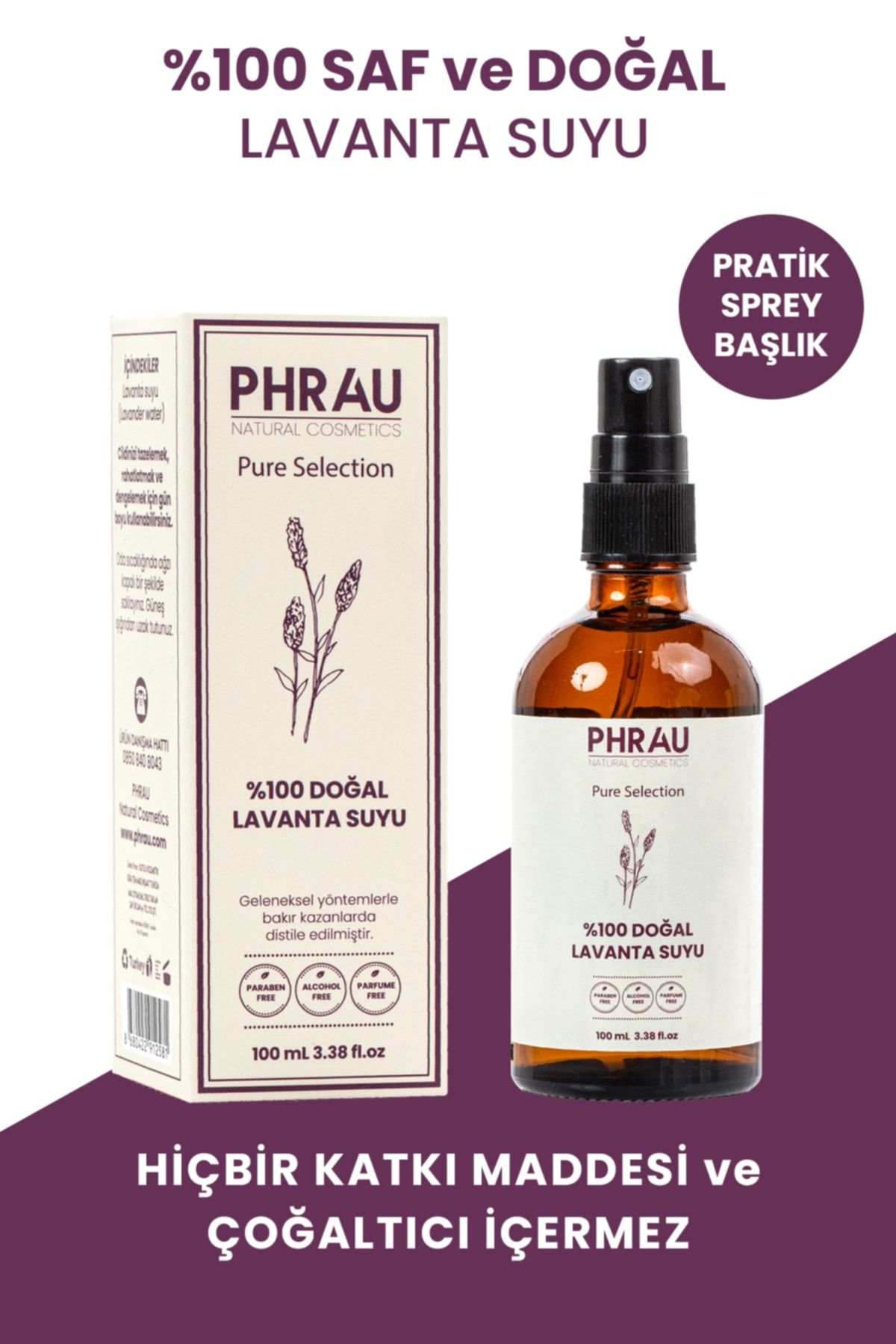 Phrau Saf Lavanta Suyu 100 ml