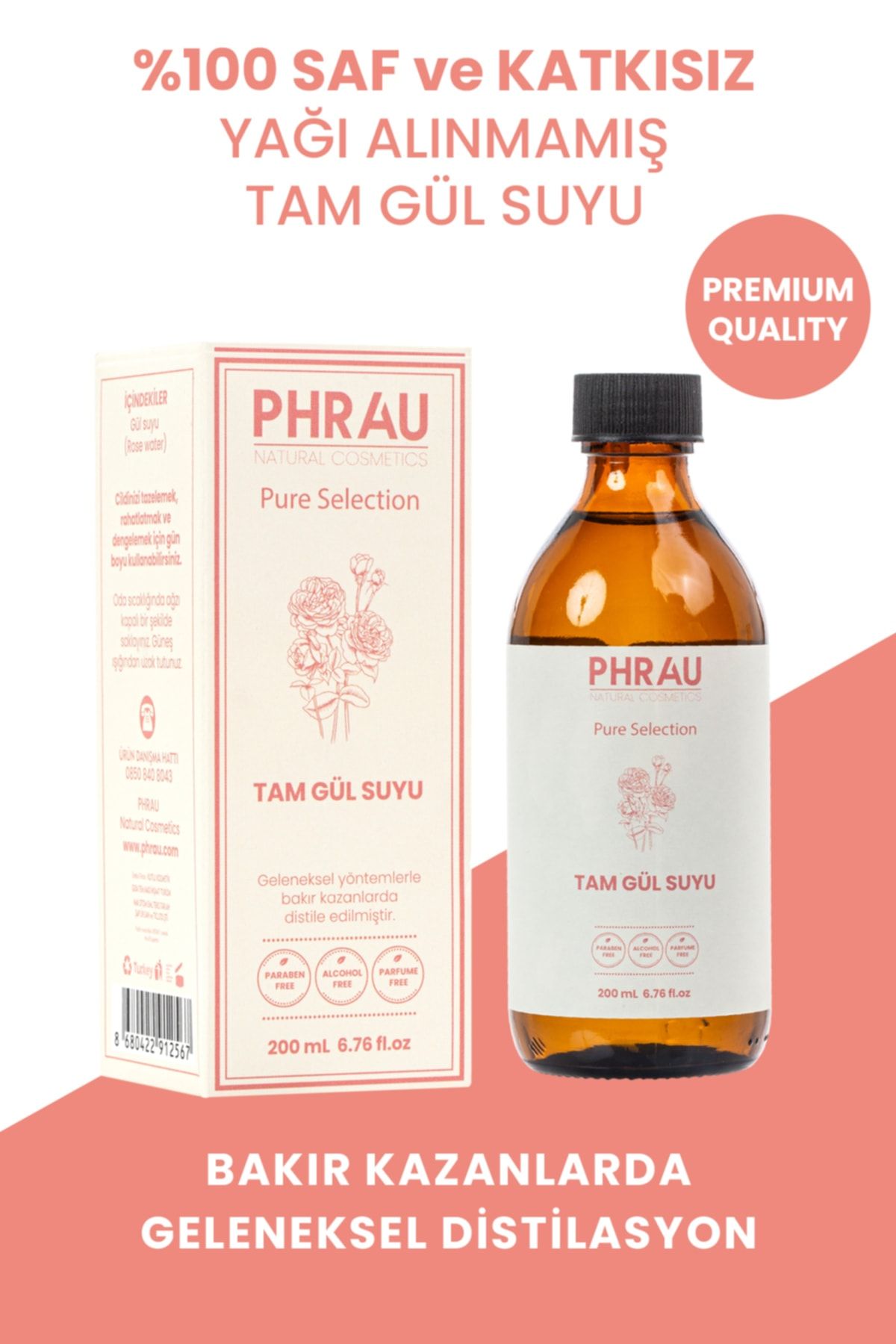 Phrau Tam Gül Suyu 200 Ml
