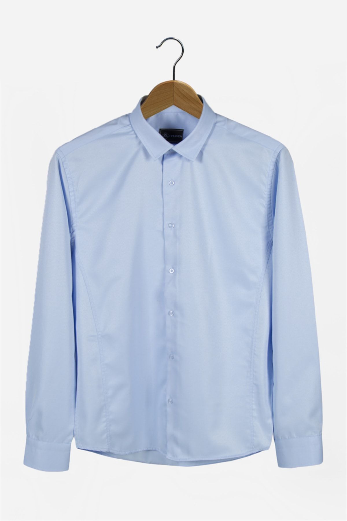 COLLIE Erkek Italyan Yaka Extra Slim Mavi Premium Klasik Gömlek