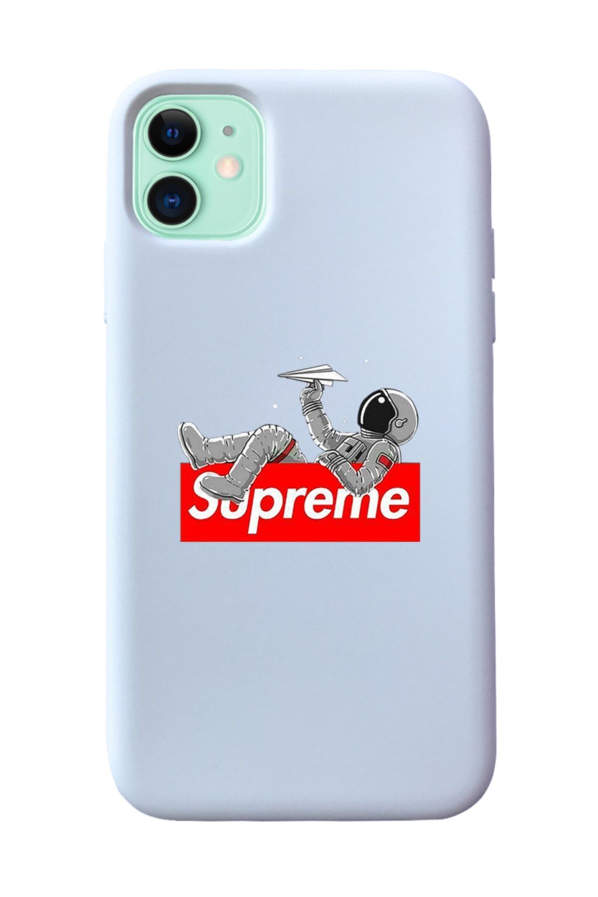 Mupity Supreme Tasarımlı Beyaz Lansman Kılıf Iphone 11