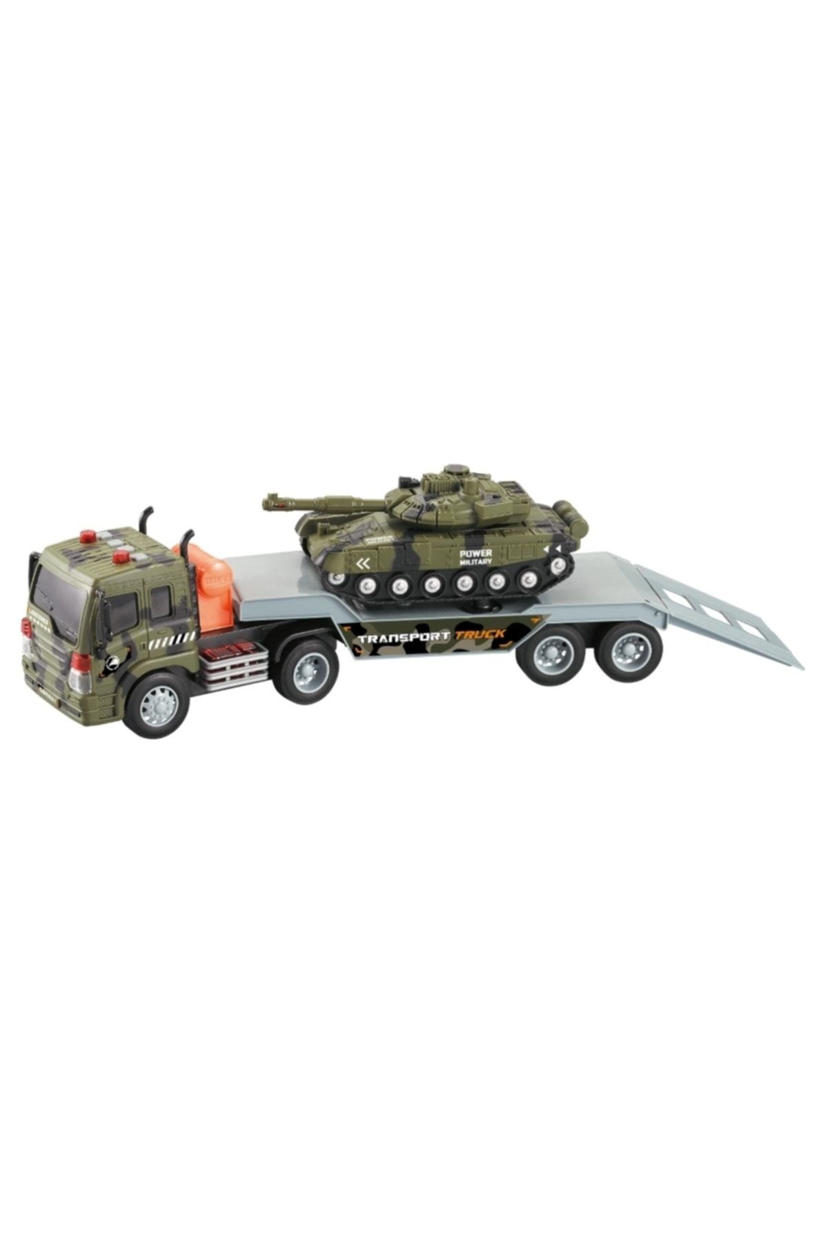 Vardem Sürtmeli Sesli Işıklı Askeri Araç Taşıyan Tır Oyuncak Tank Scntoys