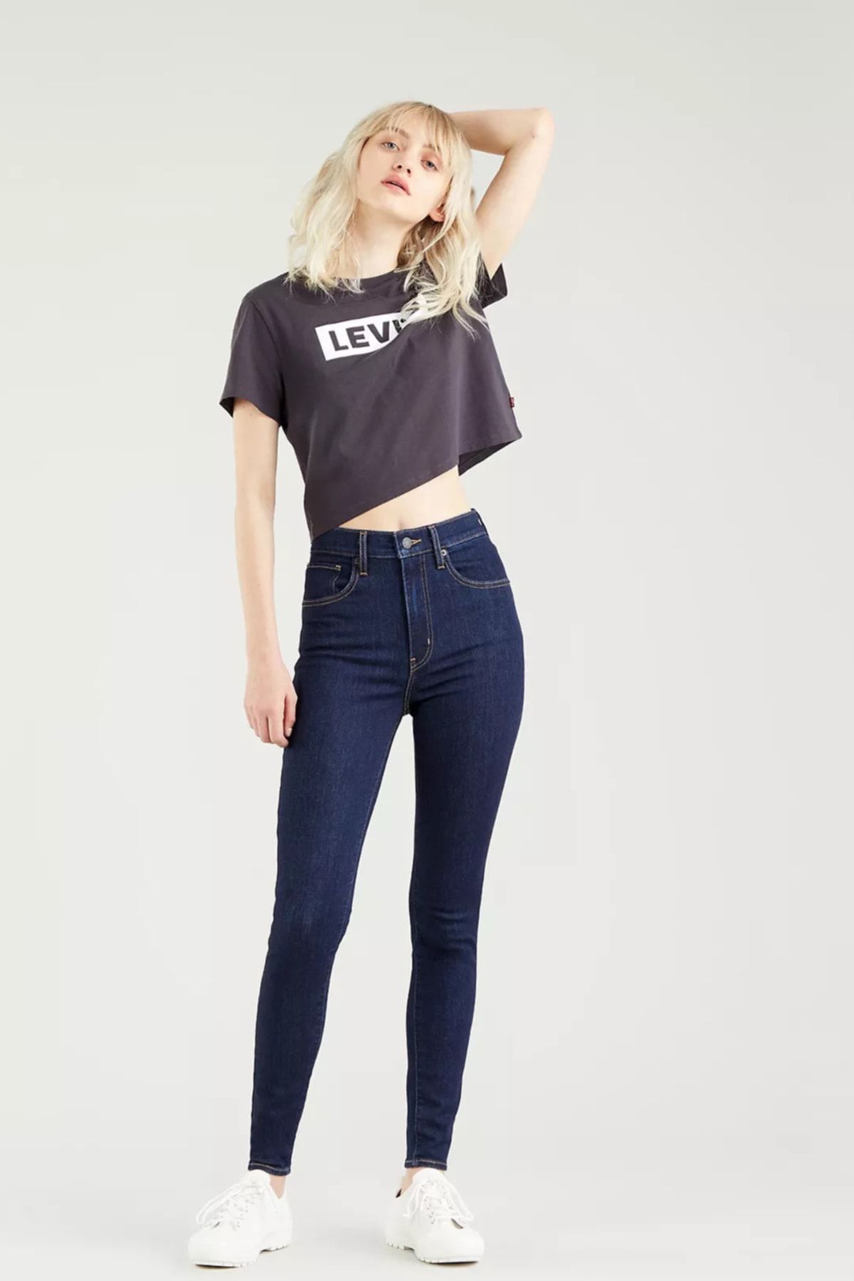 Levi's Pamuklu Yüksek Bel Super Skinny Mile High Jeans Kadın Kot Pantolon 22791