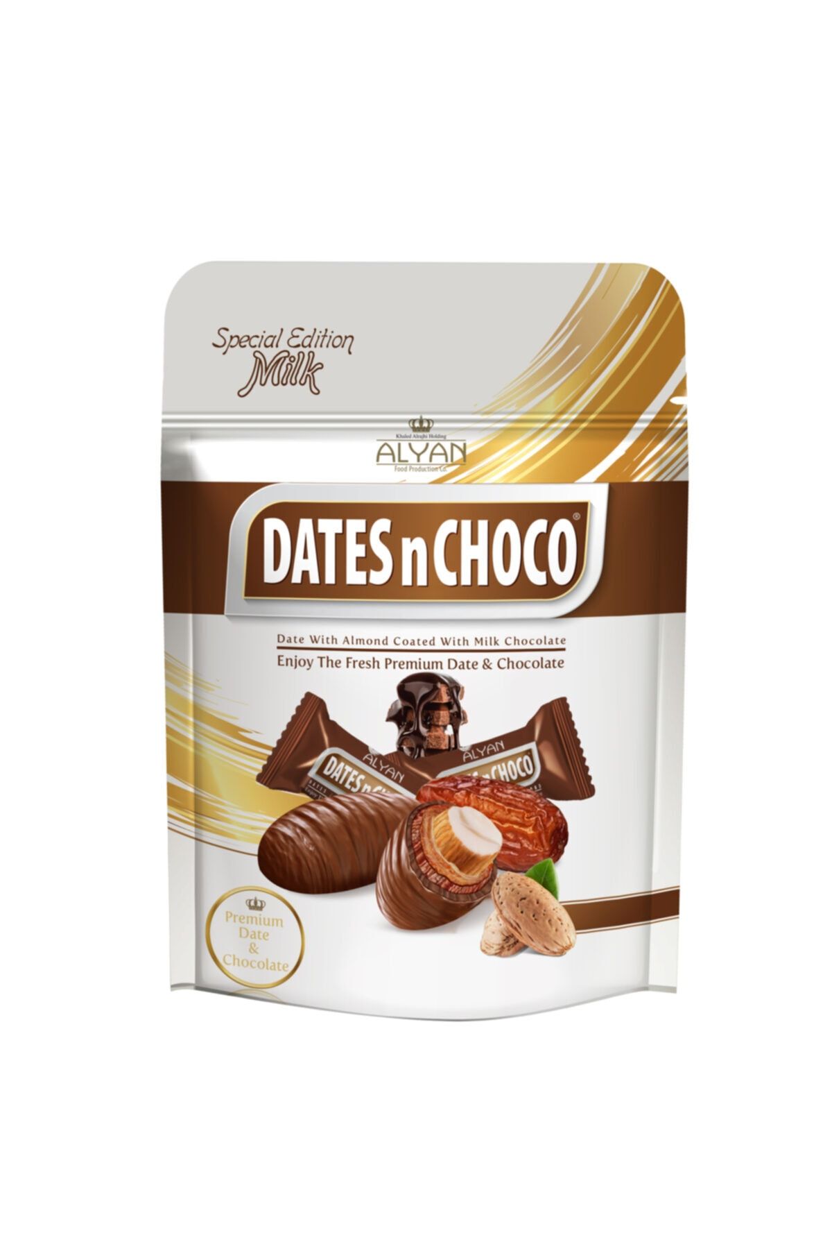 DATESnCHOCO Sütlü Çikolata Kaplı Bademli Hurma 90 gr
