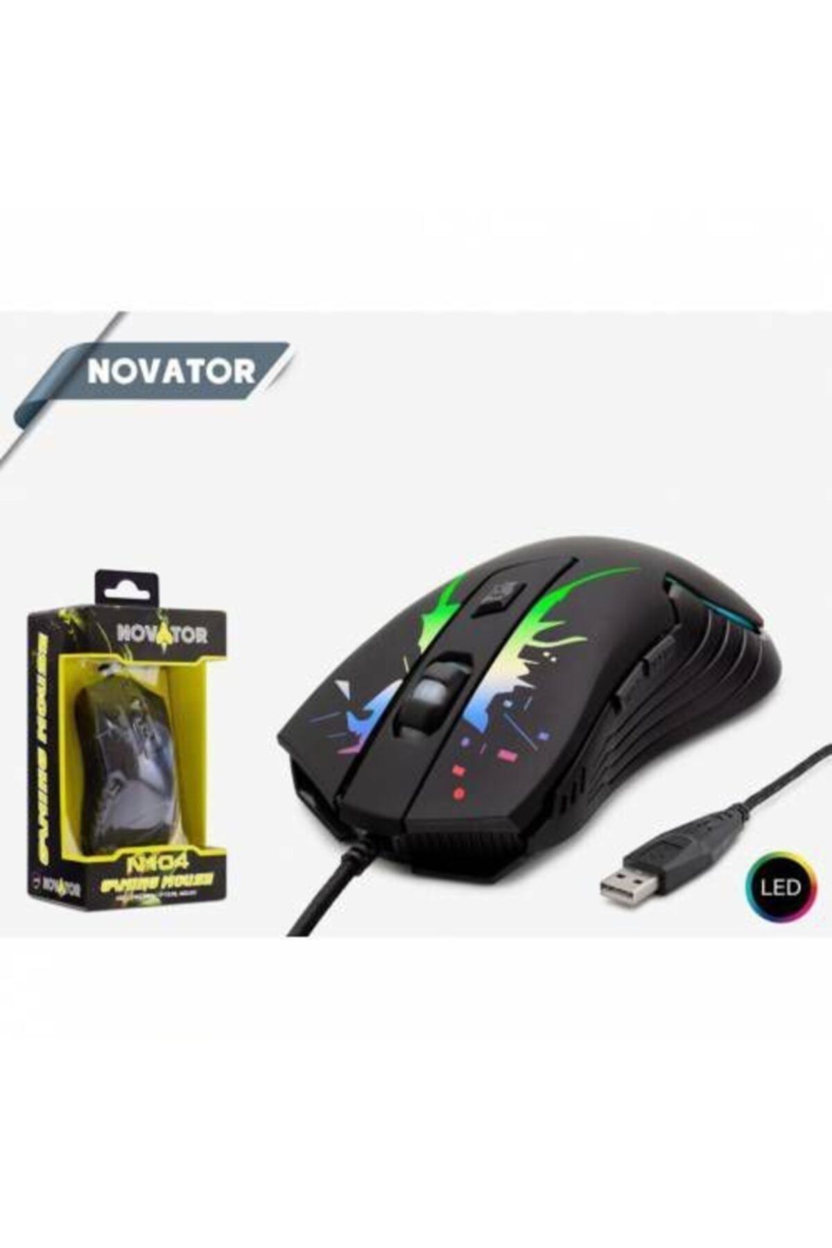 HADRON Novator N104 Kablolu Oyuncu Mouse