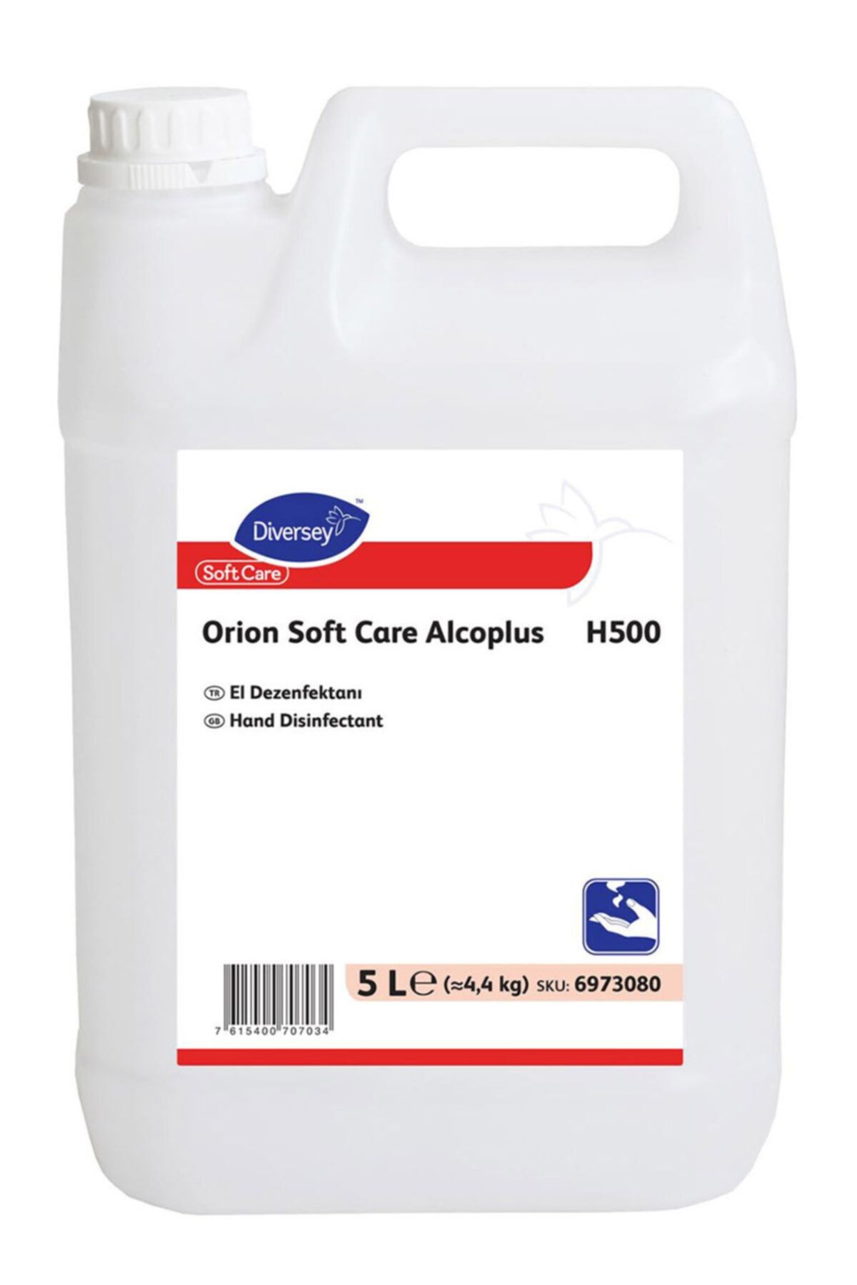 Diversey Orion Soft Care Alcoplus H500 El Dezenfektanı 4.4 kg