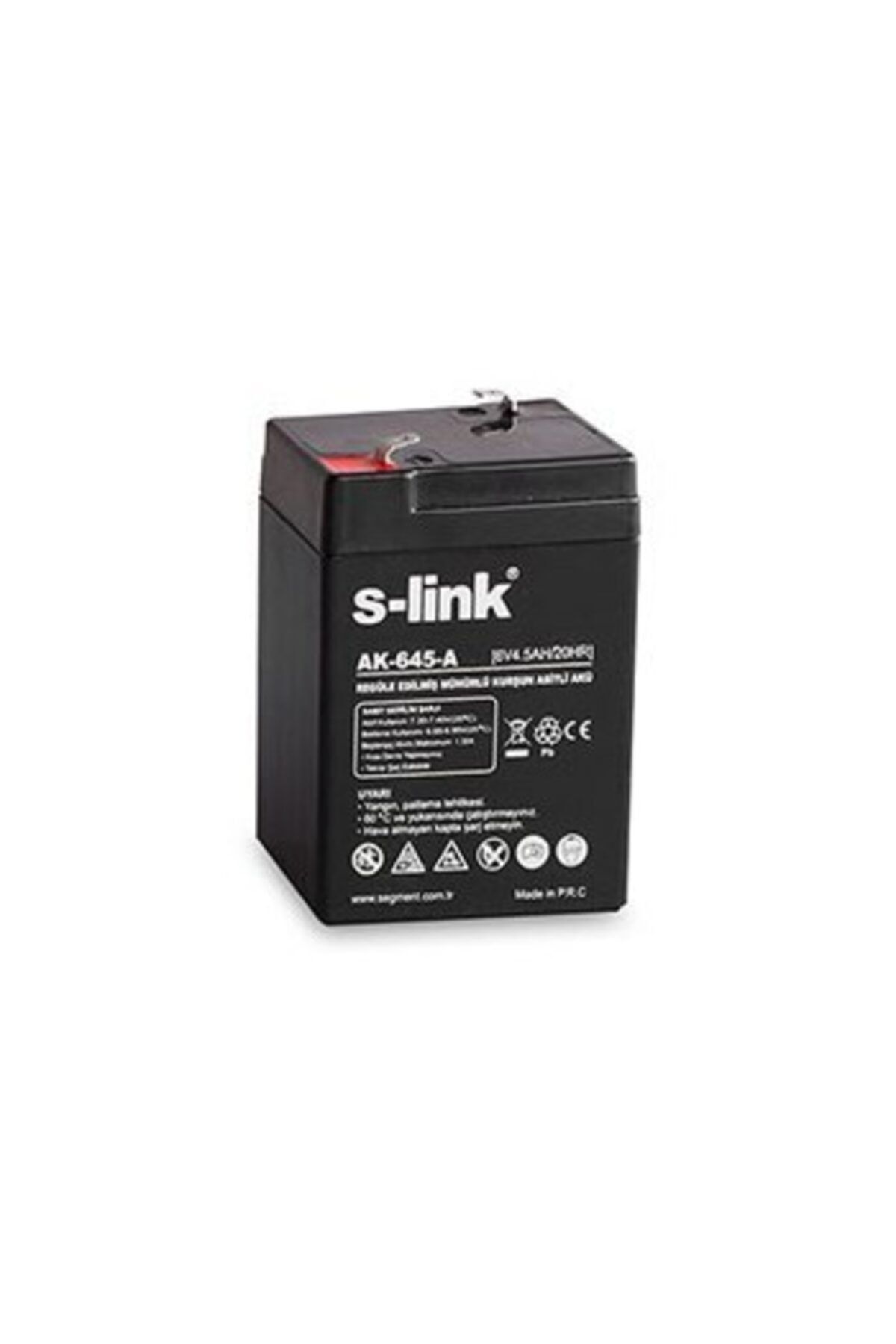 S-Link Ak-645-a 6v 4.5ah 0.7kg Bakımsız Kuru Akü