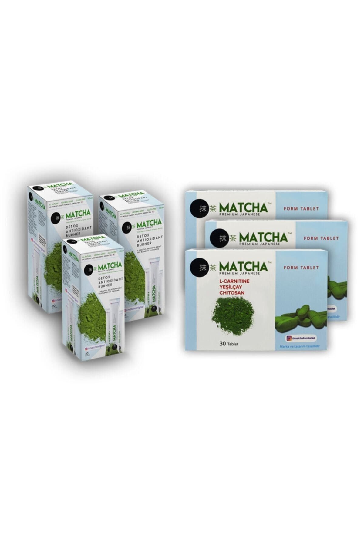 Bilge İlaç Matcha Çayı X Matcha Form Tablet 3'lü Mix Paket