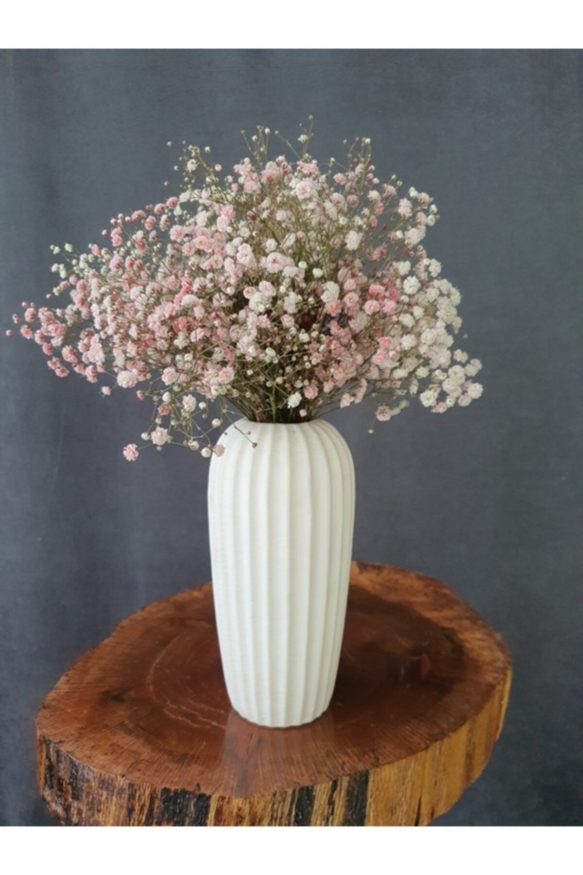 Decolass Kuru Çiçek Şoklanmış Cipso Toz Pembe 45 cm