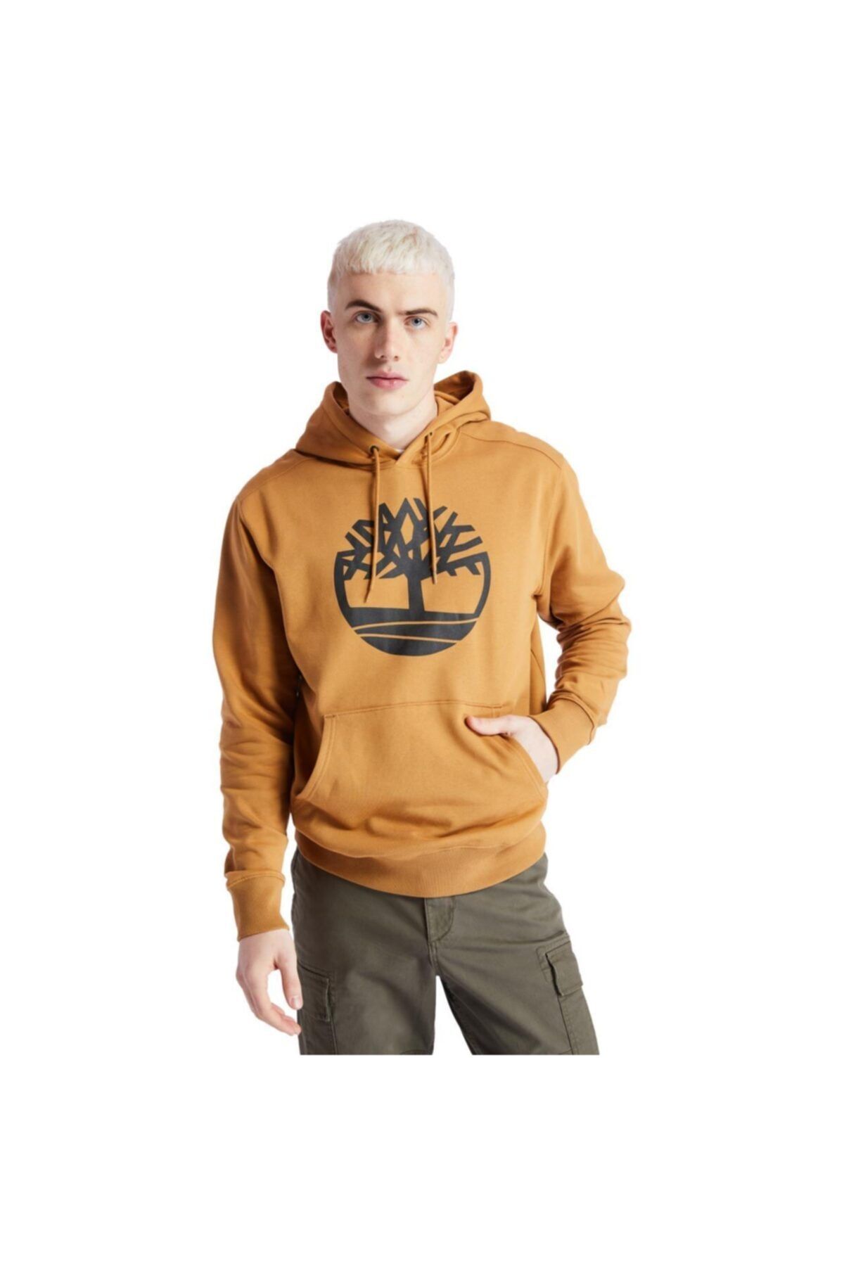 Timberland Erkek Sarı Yc Core Tree Logo Pull Over Sweatshirt