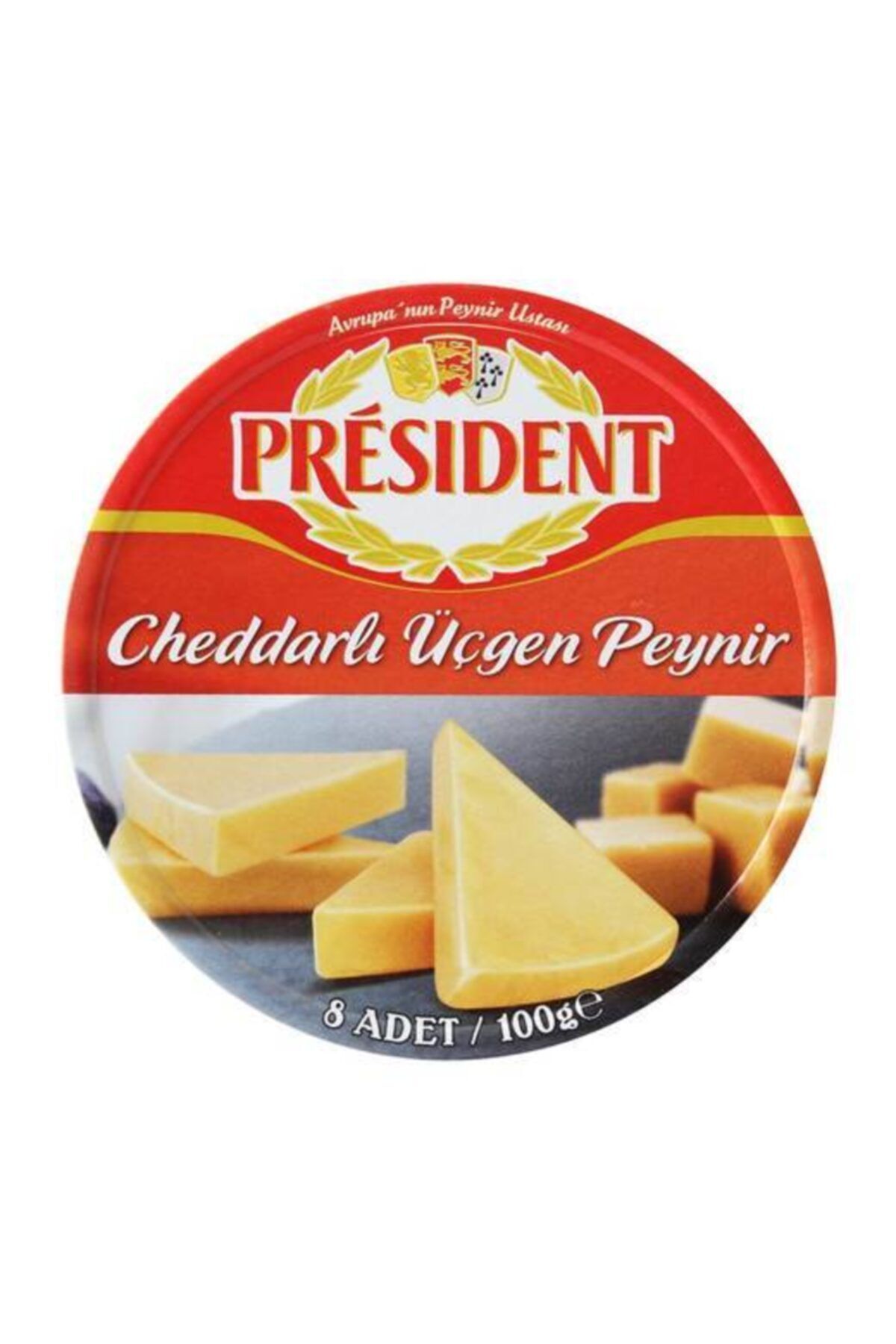 president Üçgen Cheddar Peynir 100 Gr