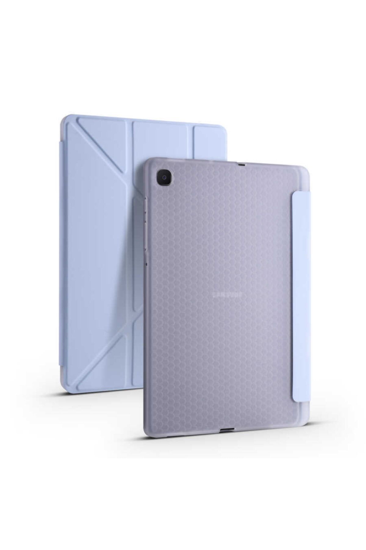 TEKNETSTORE Samsung Galaxy Tab S6 Lite Sm-p610 10.4" Kılıf Kalem Bölmeli Standlı Katlanabilir Kalemlikli Silikon