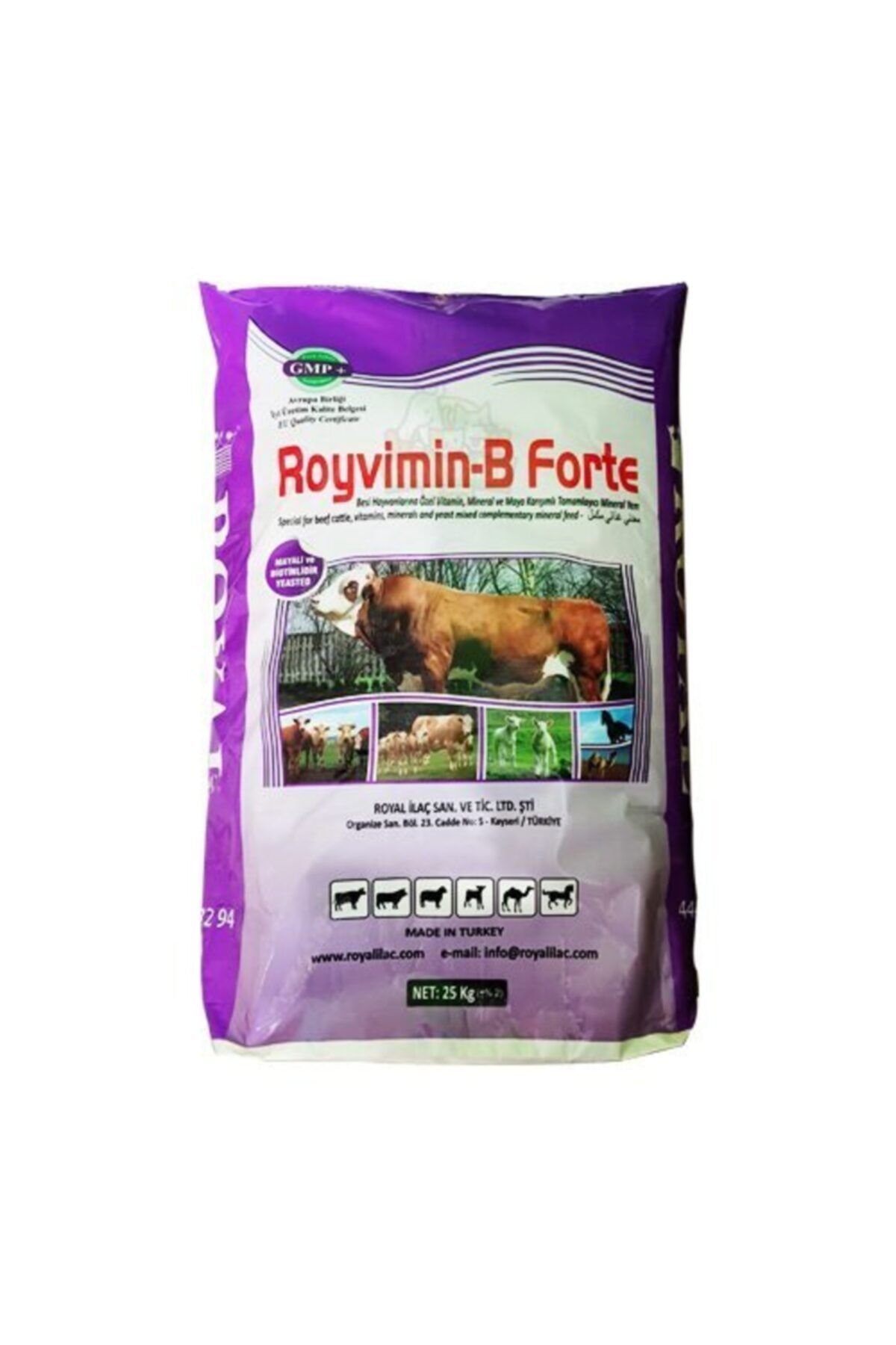 Royal Royvimin B Forte Torba Toz Besi Hayvanı Yem Katkısı 25 Kg