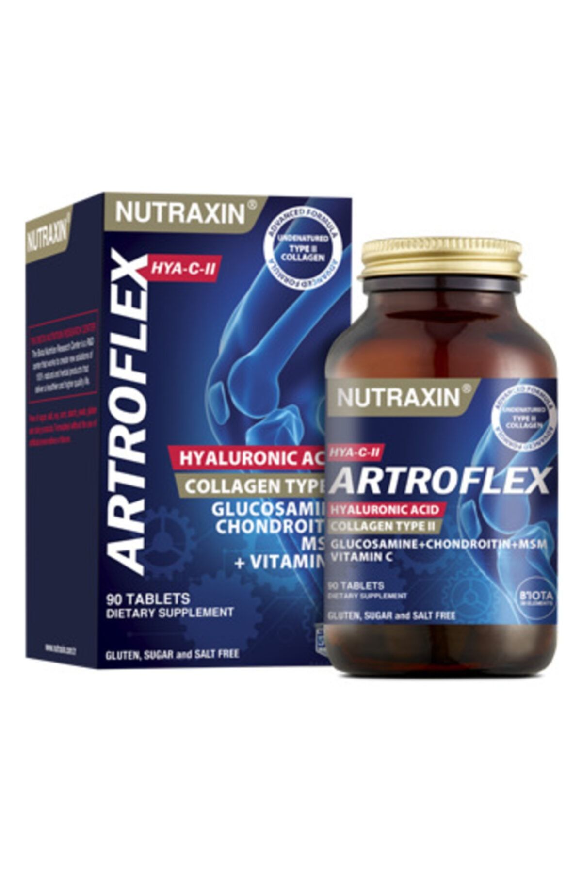 Nutraxin Artroflex Hya-c-ıı - Kolajen Ve Hyaluronik Asid Içeren Gıda Takviyesi 90 Tablet