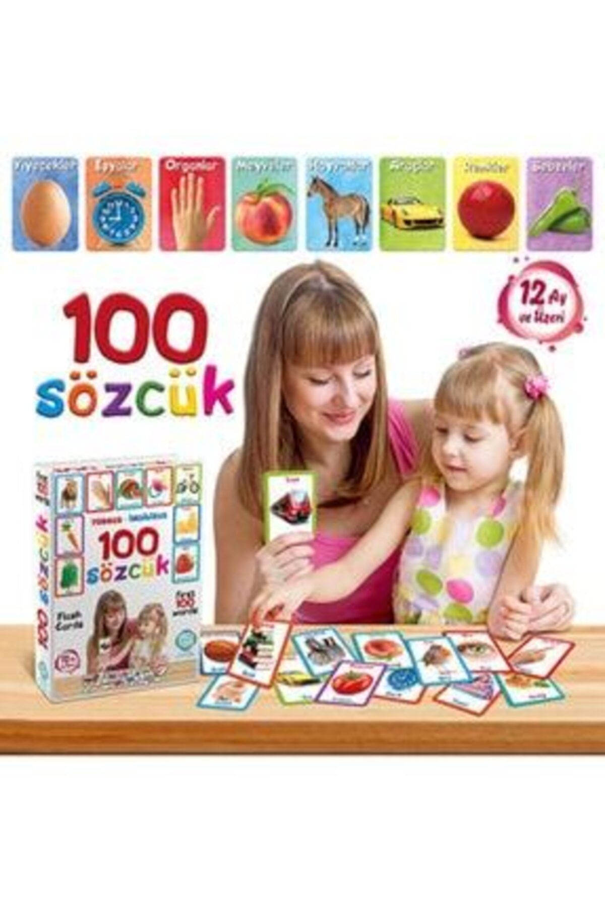 Circle Toys Ilk 100 Sözcük Türkçe - Ingilizce Eğitici Kartlar