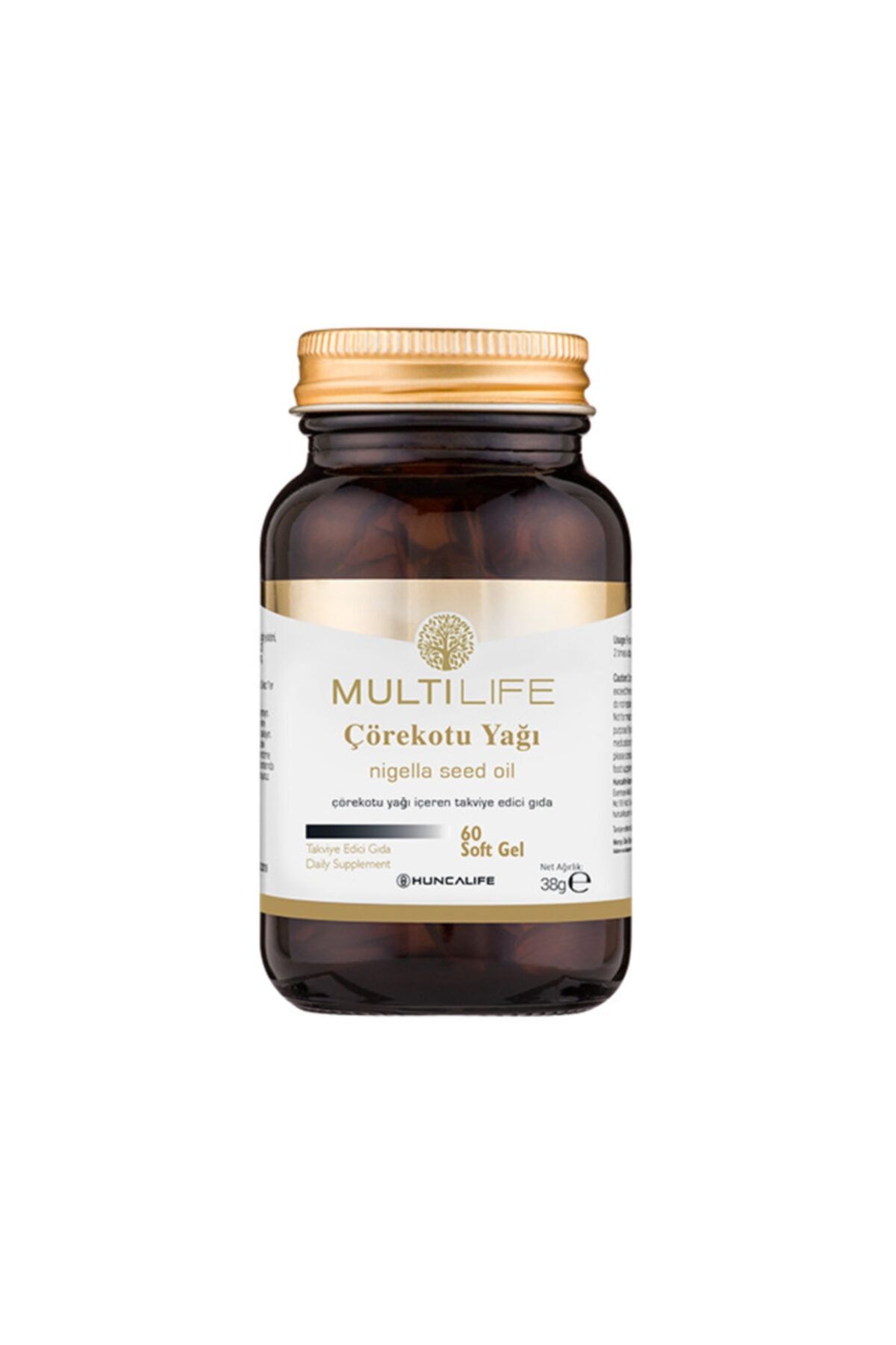 Huncalife Multilife Çörekotu Yağı Içeren Takviye Edici Gıda 60 Soft Gel