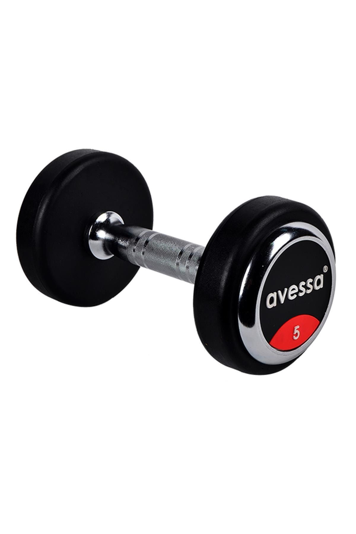 Avessa Olimpik Dambıl Kauçuk Kaplı Salon Tipi Dambıl 5 kg