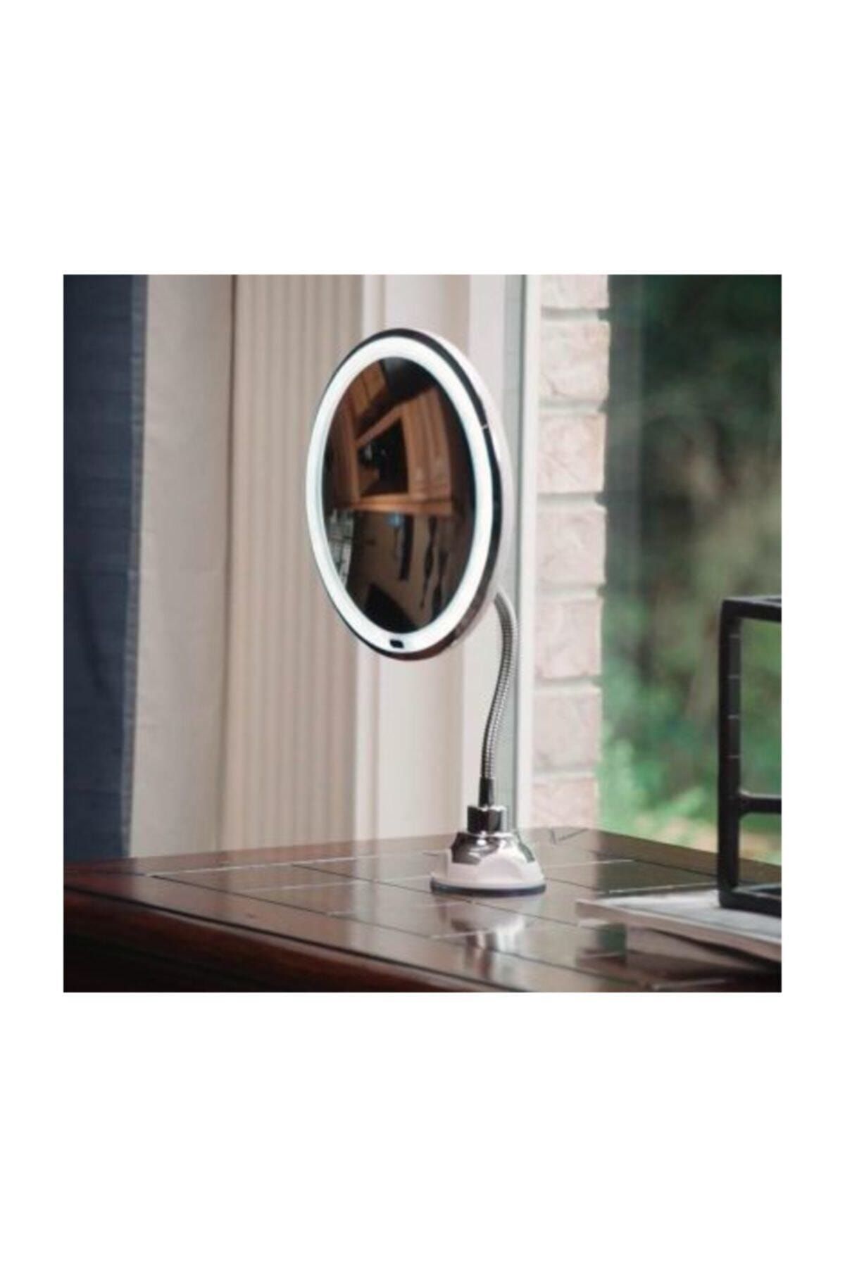 Flexible 10x Zoomlu Ultra Esnek Işıklı Çerçeveli Makyaj Aynası
