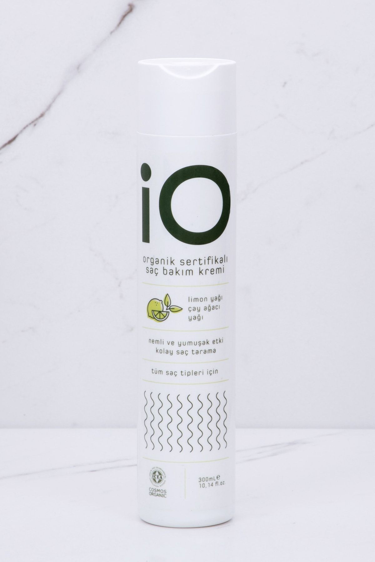 io Organik Sertifikalı Saç Bakım Kremi-limon Yağı&çay Ağacı Yağı