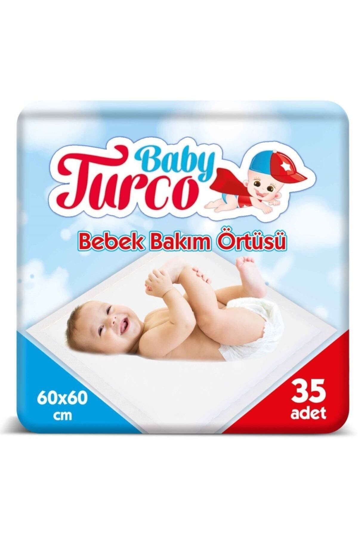 Baby Turco Bebek Bakım Örtüsü 60x60 Cm 35 Adet Bebek Bakım Örtüsü 60x60 Cm 35 Adet