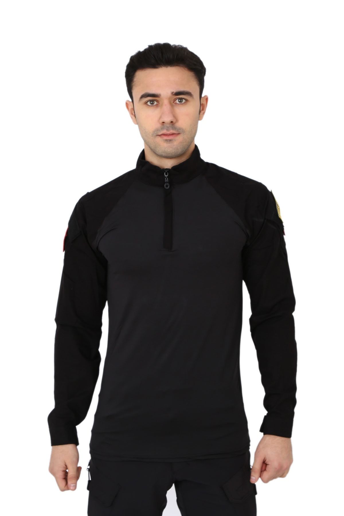 Asker Marketi Erkek Siyah Combat Operasyon Taktik T Shirt