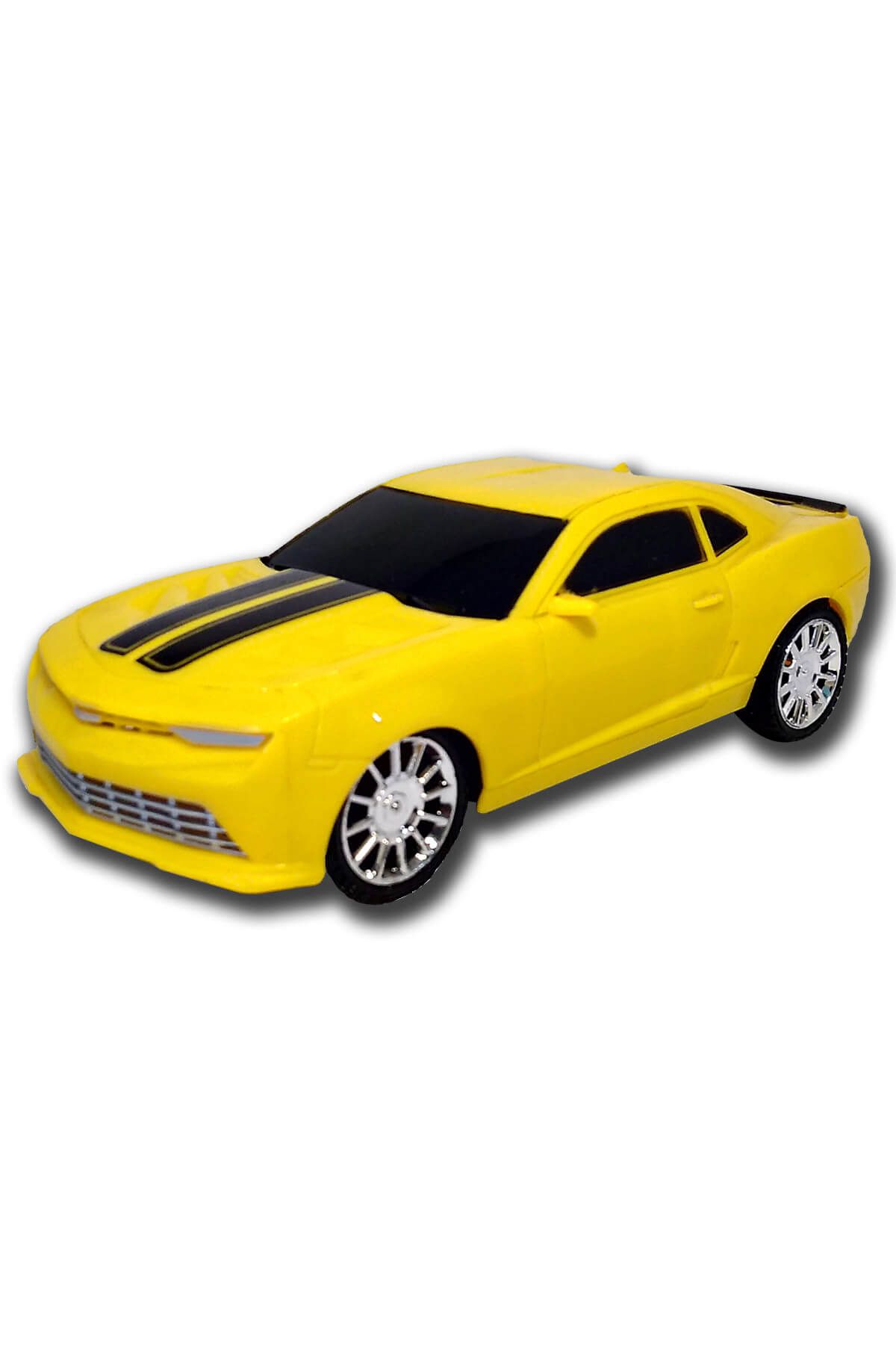 Erdem Sarı Neon Işıklı Uzaktan Kumandalı Araba Er Neon Mustang