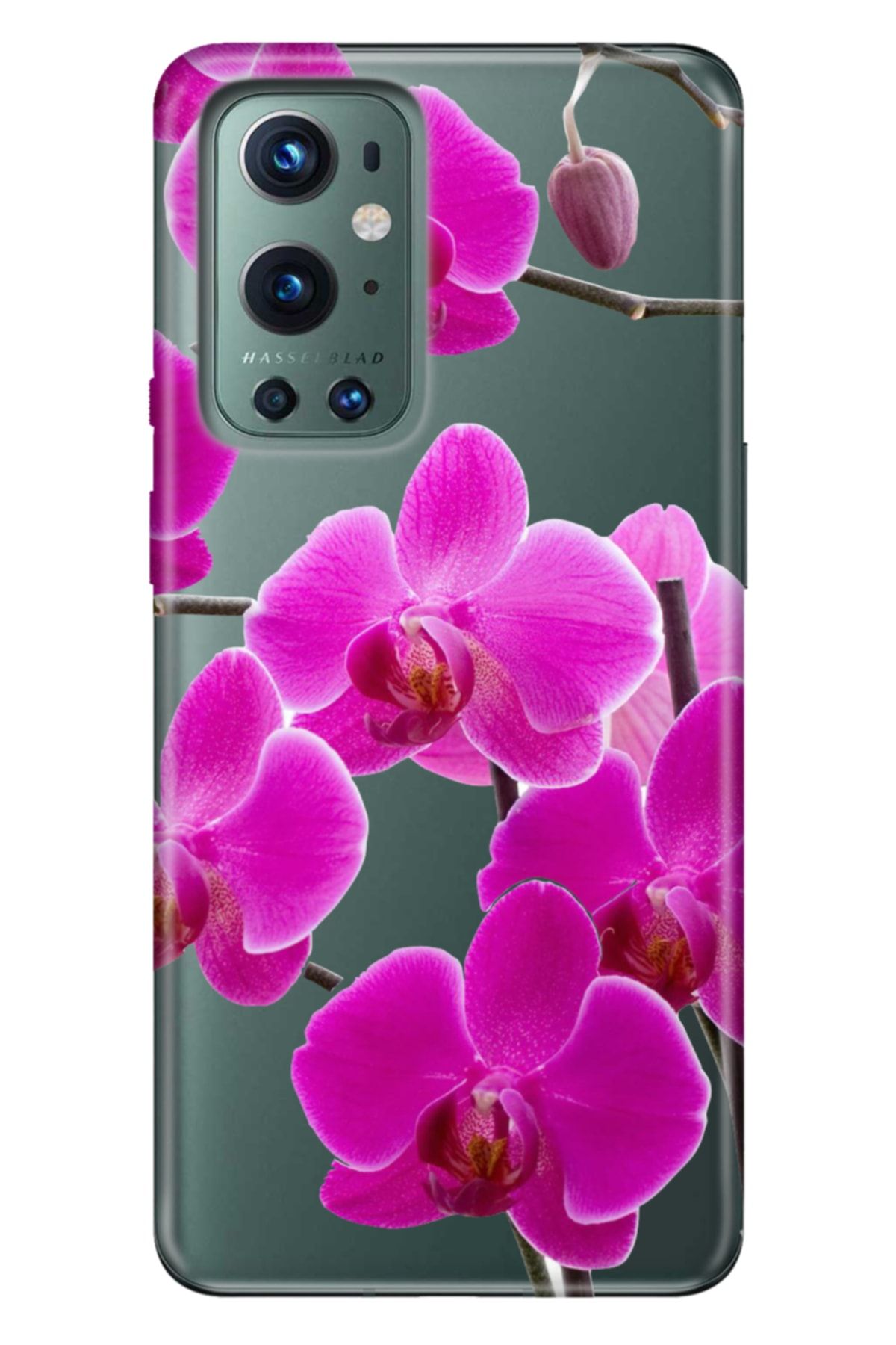 Oneplus 9 Pro Kılıf Tioserisi Resimli Silikon Mor Orkide