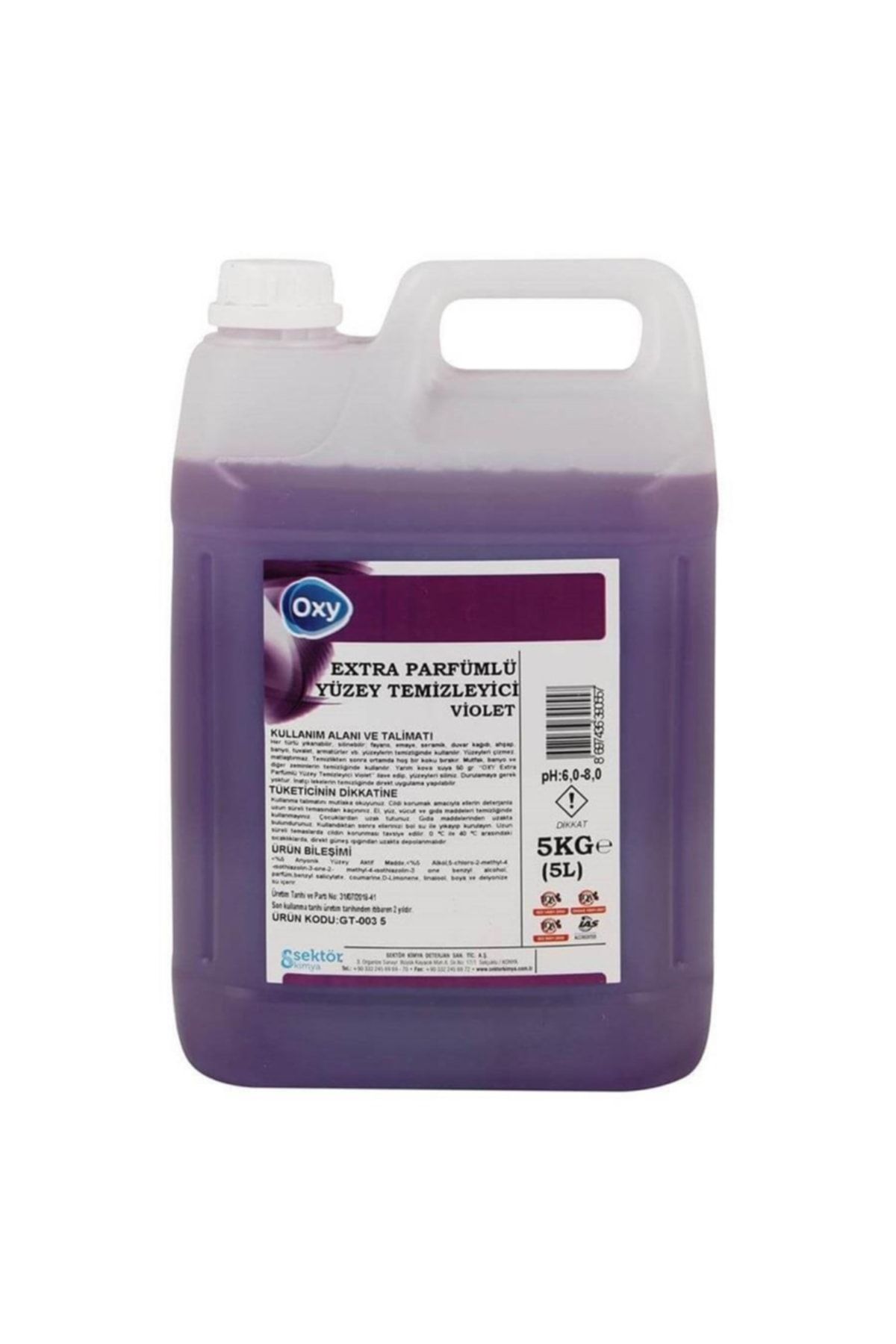 Oxy Parfümlü Yüzey Temizleyici Mor/violet 5 Kg