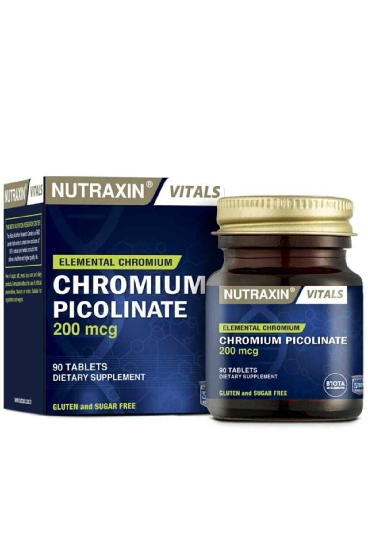 Nutraxin Vitals Chromium Picolinate 200 Mcg 90 Tablet
