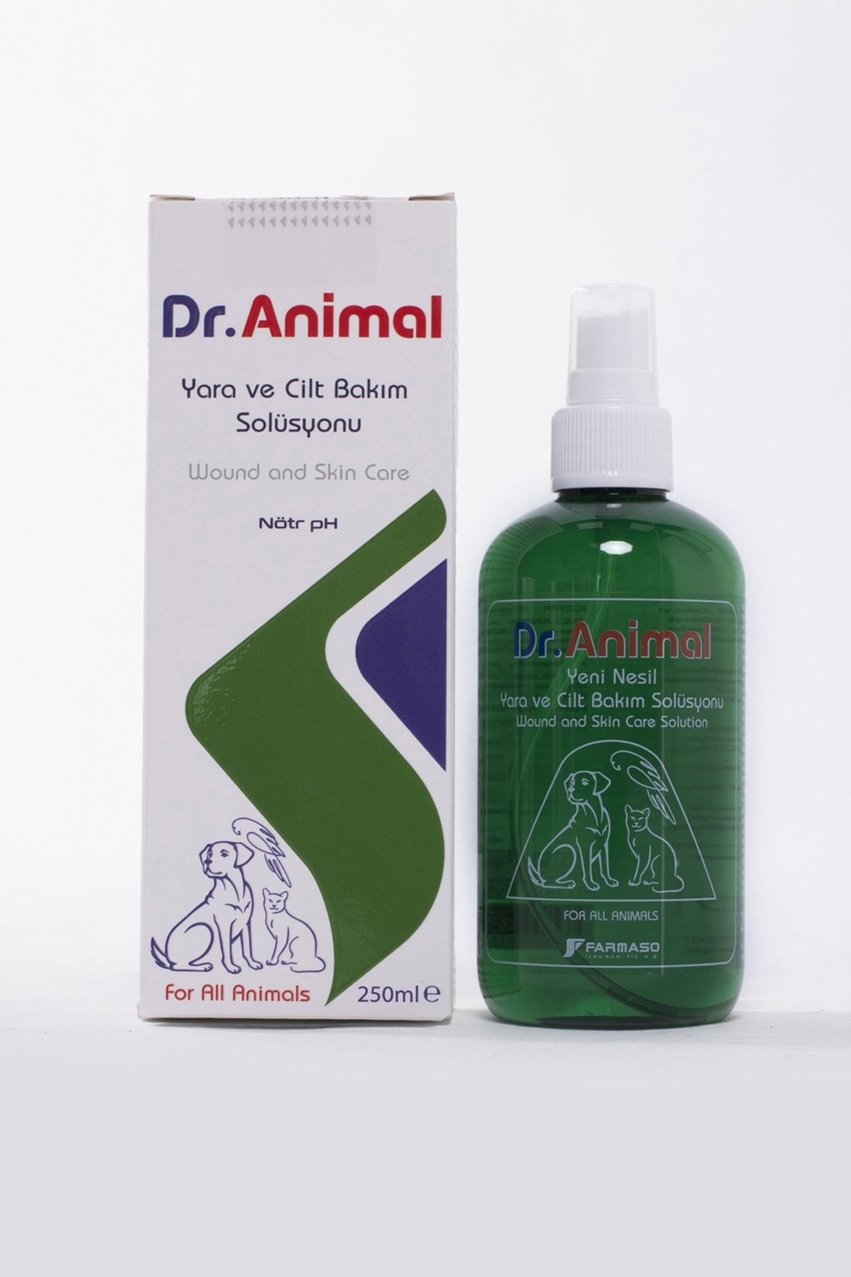 Dr. Animal O Dr Animal 250 Ml Kedi Ve Köpekler Için Pati Deri Göz Ve Kulak Temizlik Bakım Solüsyonu