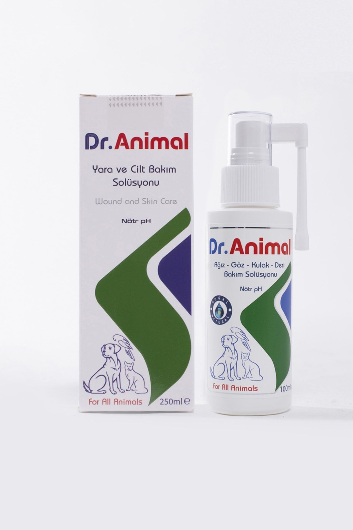 Dr. Animal Dr Animal Original 100 Ml Kedi Ve Köpekler Için Pati Deri Meme Göz Ve Kulak Temizlik Bakım Solüsyonu