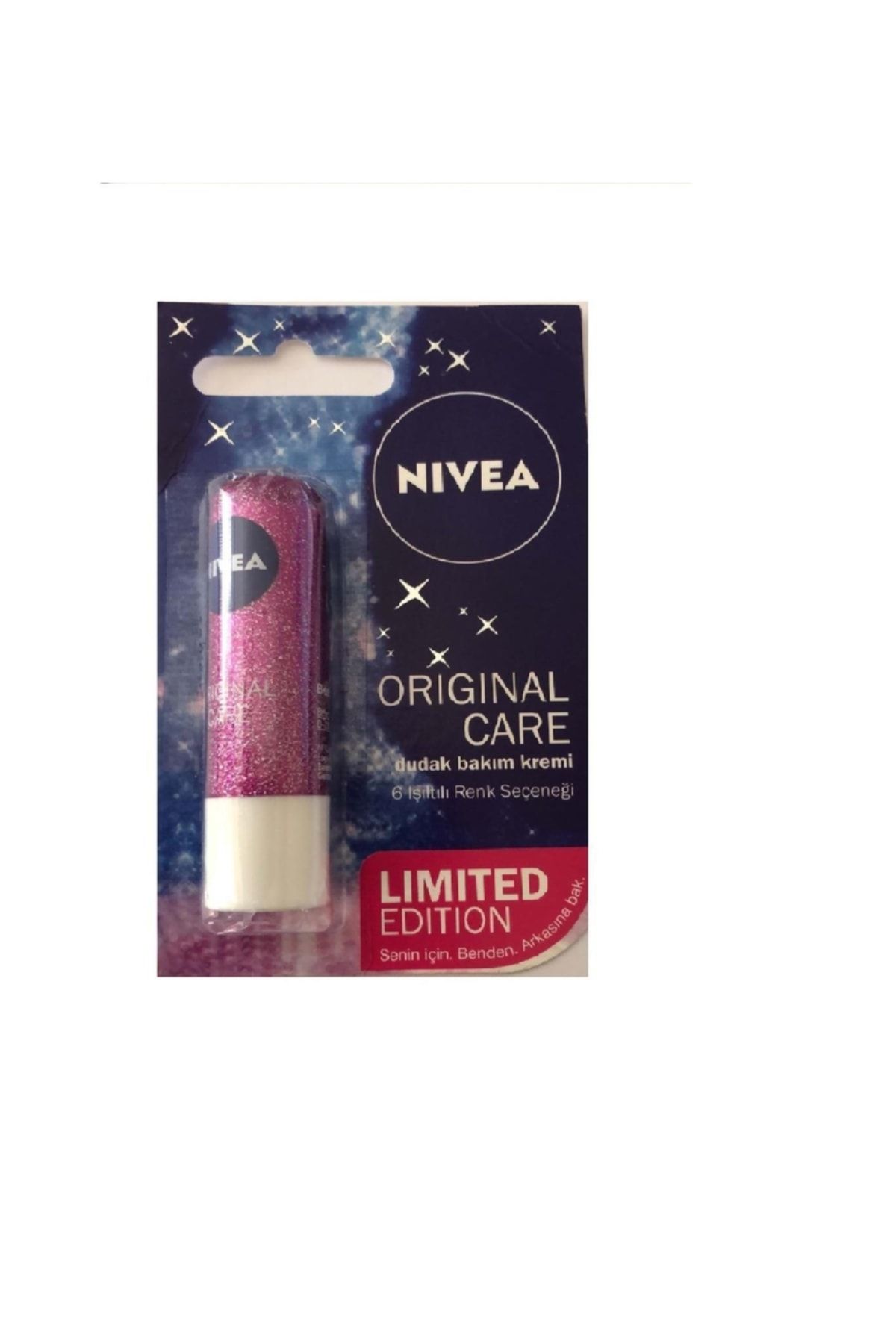 NIVEA Lip Original Care Işıltılı Renkler - Mor