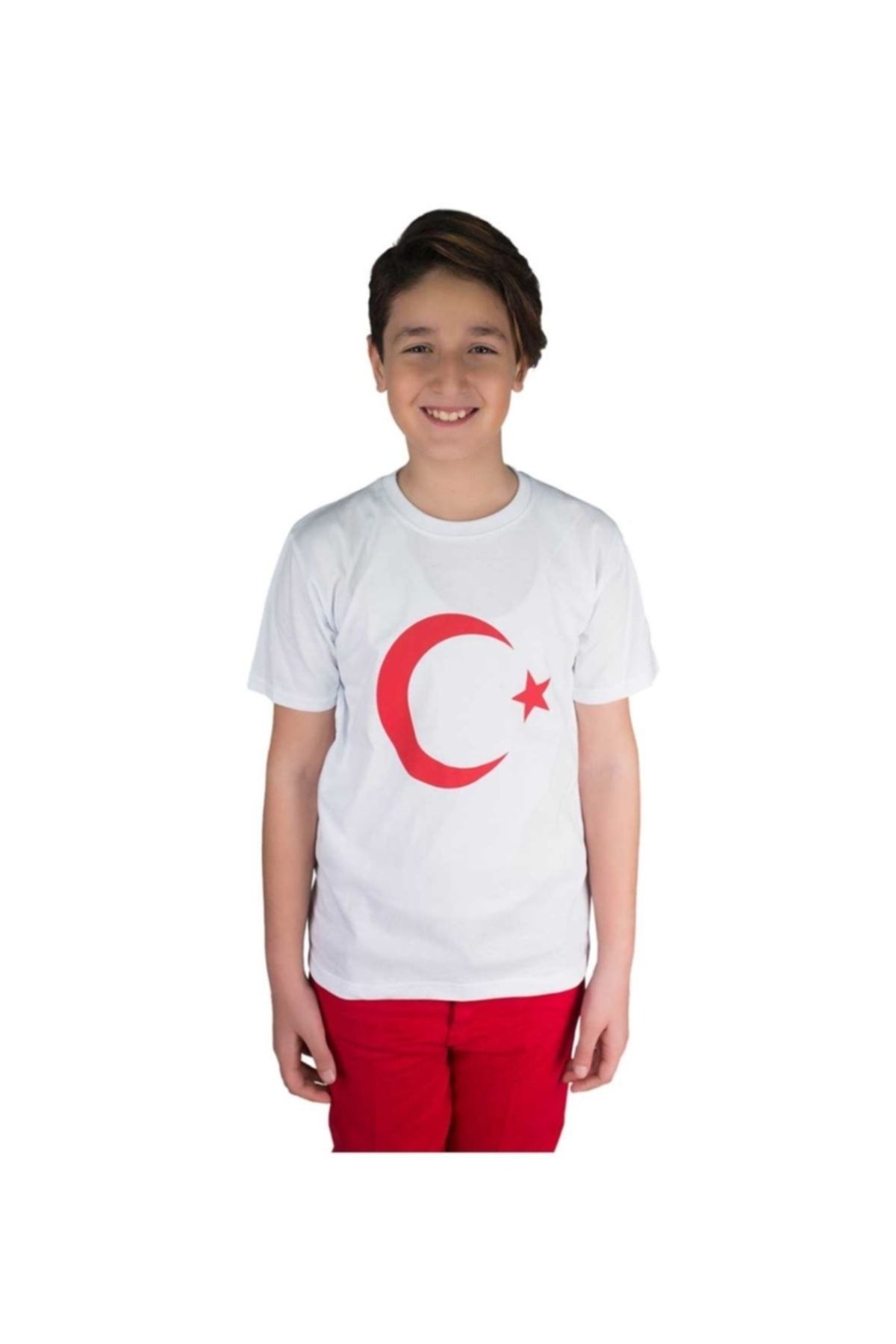 Dragora Bayrak Baskılı Kısa Kollu 23 Nisan 19 Mayıs 30 Ağustos 10 Kasım Süper Kalite Unisex Çocuk T-shirt