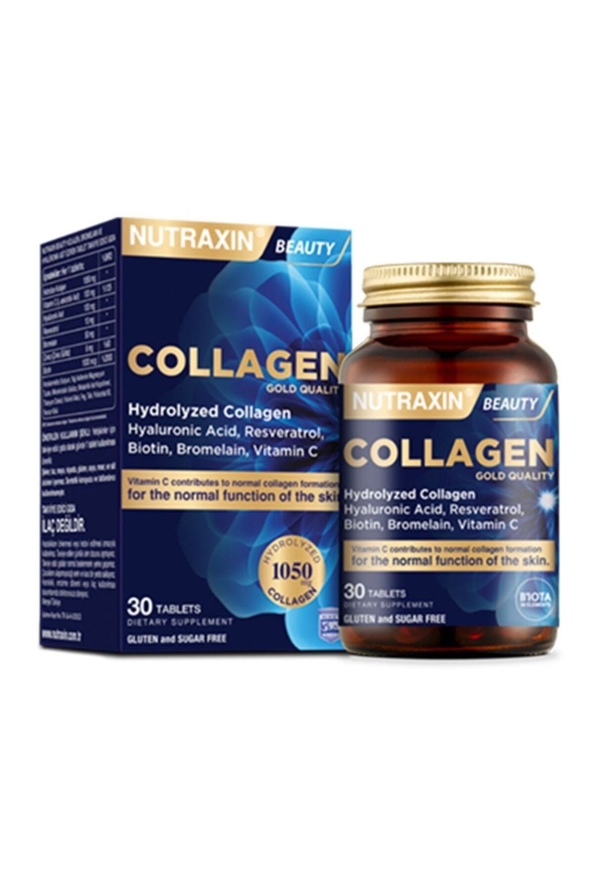Nutraxin Beauty Collagen Gold Quality 30 Tablet Hidrolize Kolajen + 1 Adet Şase Kolajen