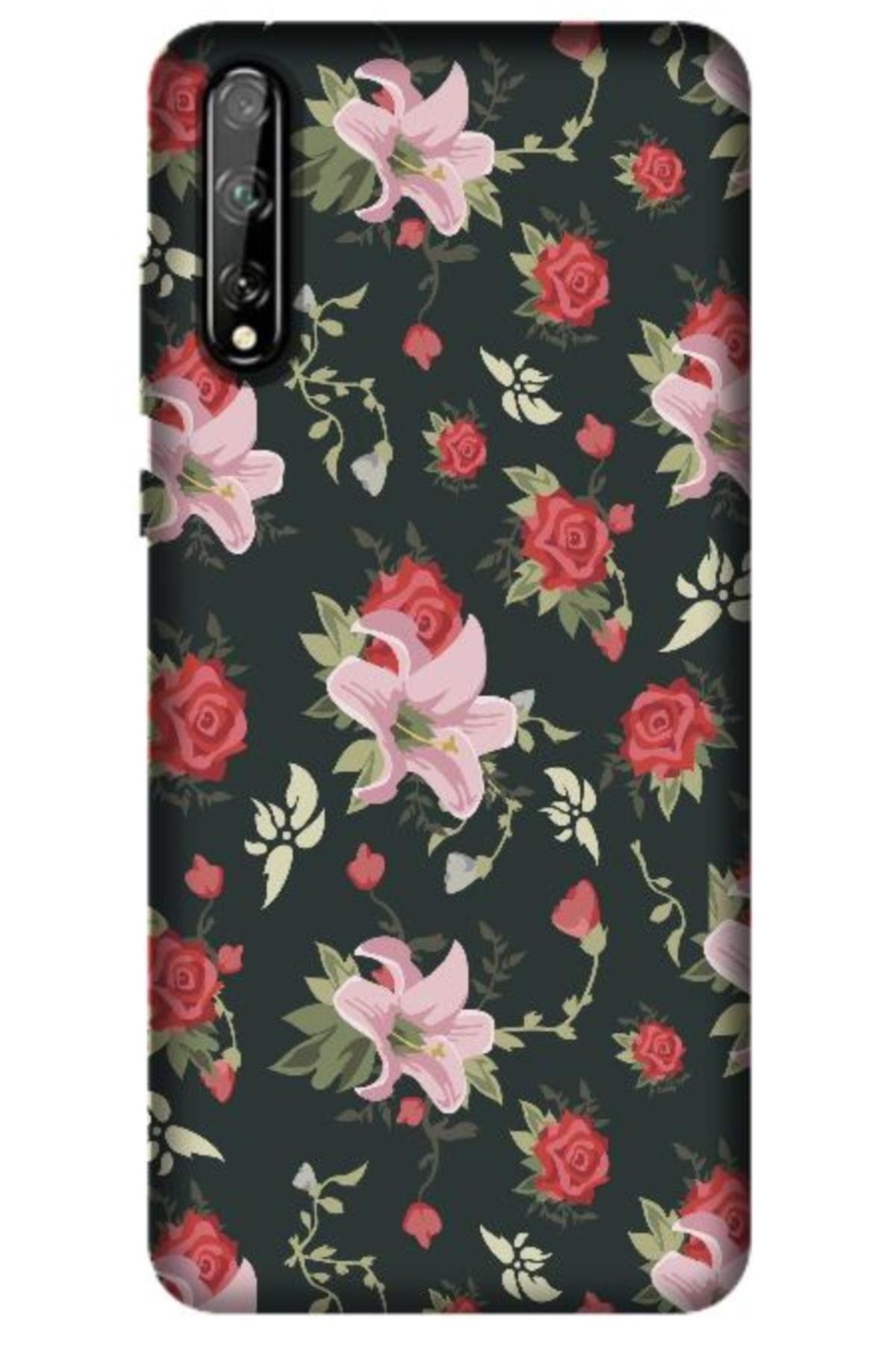 Zebana Huawei Y8p Uyumlu Telefon Kılıfı Bahar Çiçekleri 1 Silikon Kılıf (BASKILI)