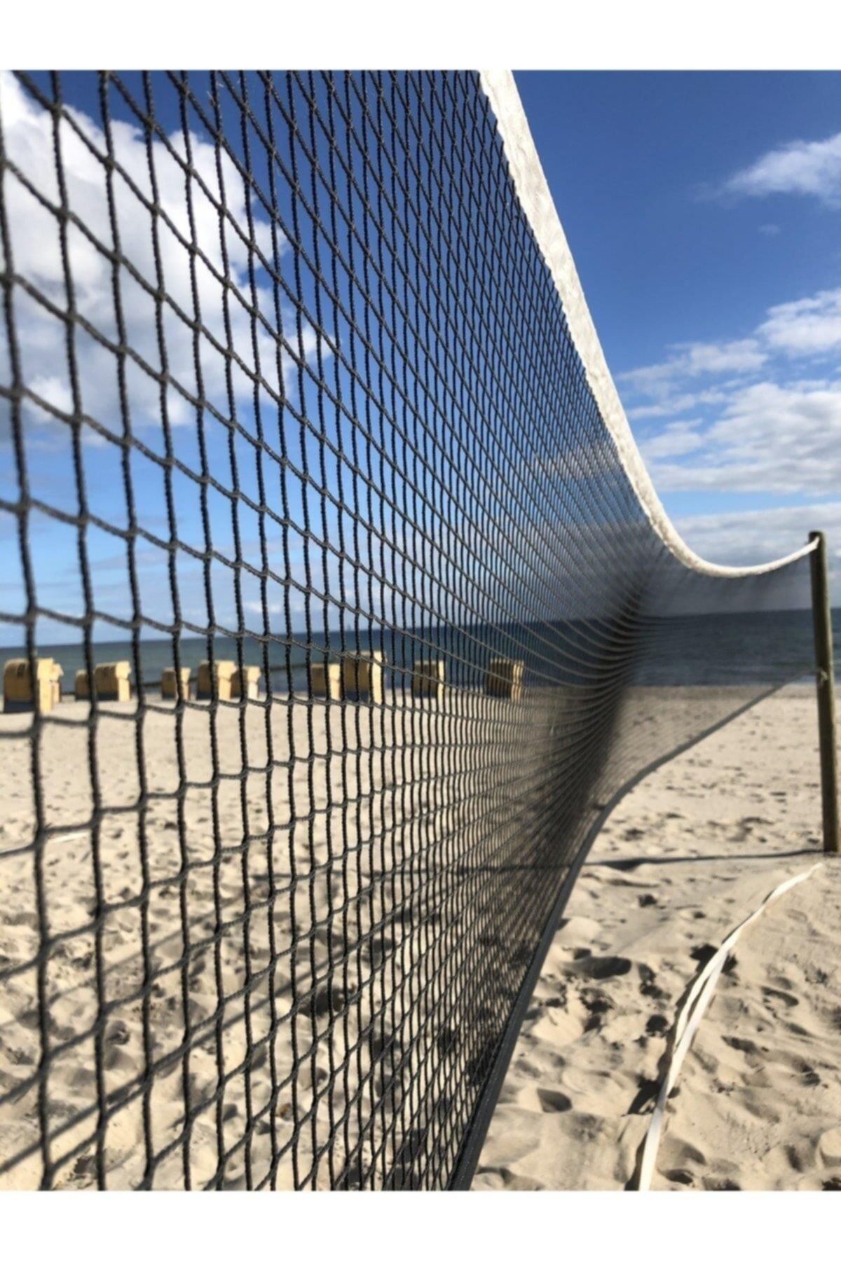Hsport 9.5 Metre Taşınabilir Pratik Ve Profesyonel Voleybol Filesi Beach&okul&sahil&otel Tipi Voleybol Ağı